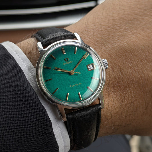 57 Years Old / Omega Genève / Ref. 136.070 / Vintage 1969 Watch / Restored Bottle-Green Dial / Cal. 613 / Serviced vintage watch
