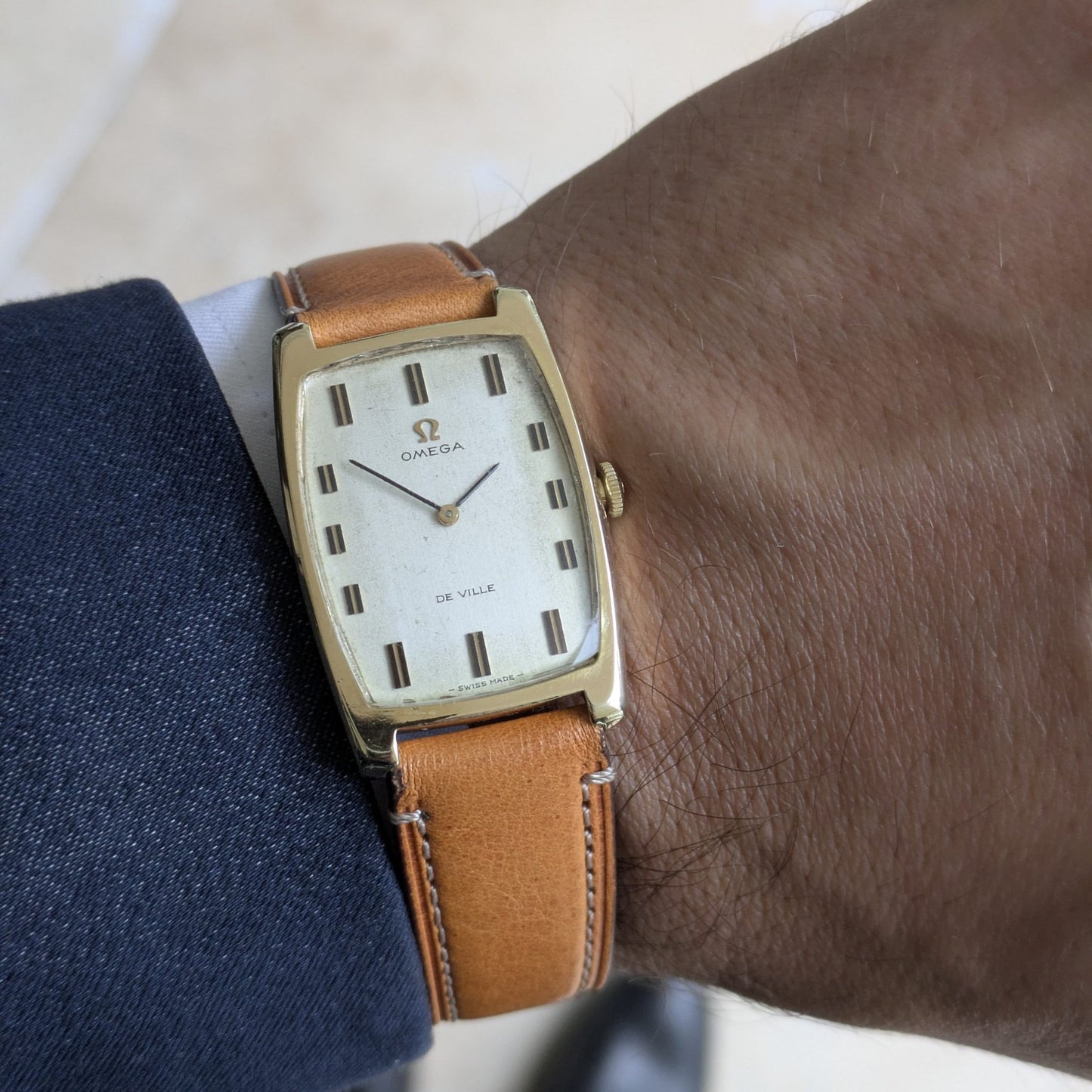 58 Years Old / Omega De Ville / Ref 111.085 / Vintage 1968 Watch / Cal 620 Movement / Serviced vintage watch