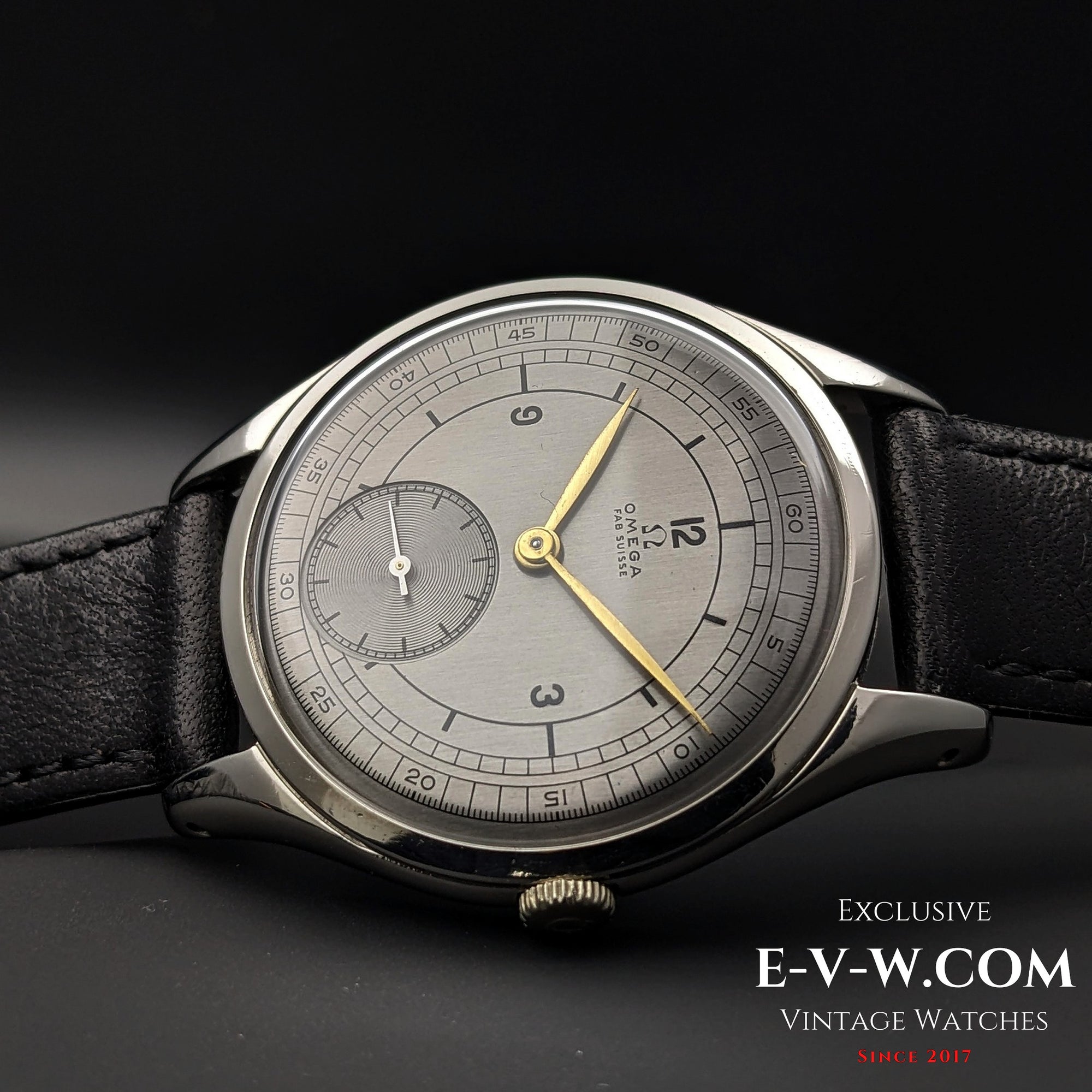77 Years Old Vintage Omega Sector Dial / Oversize Jumbo 38mm / Ref. 2505 / Cal. 265 / Vintage 1947
