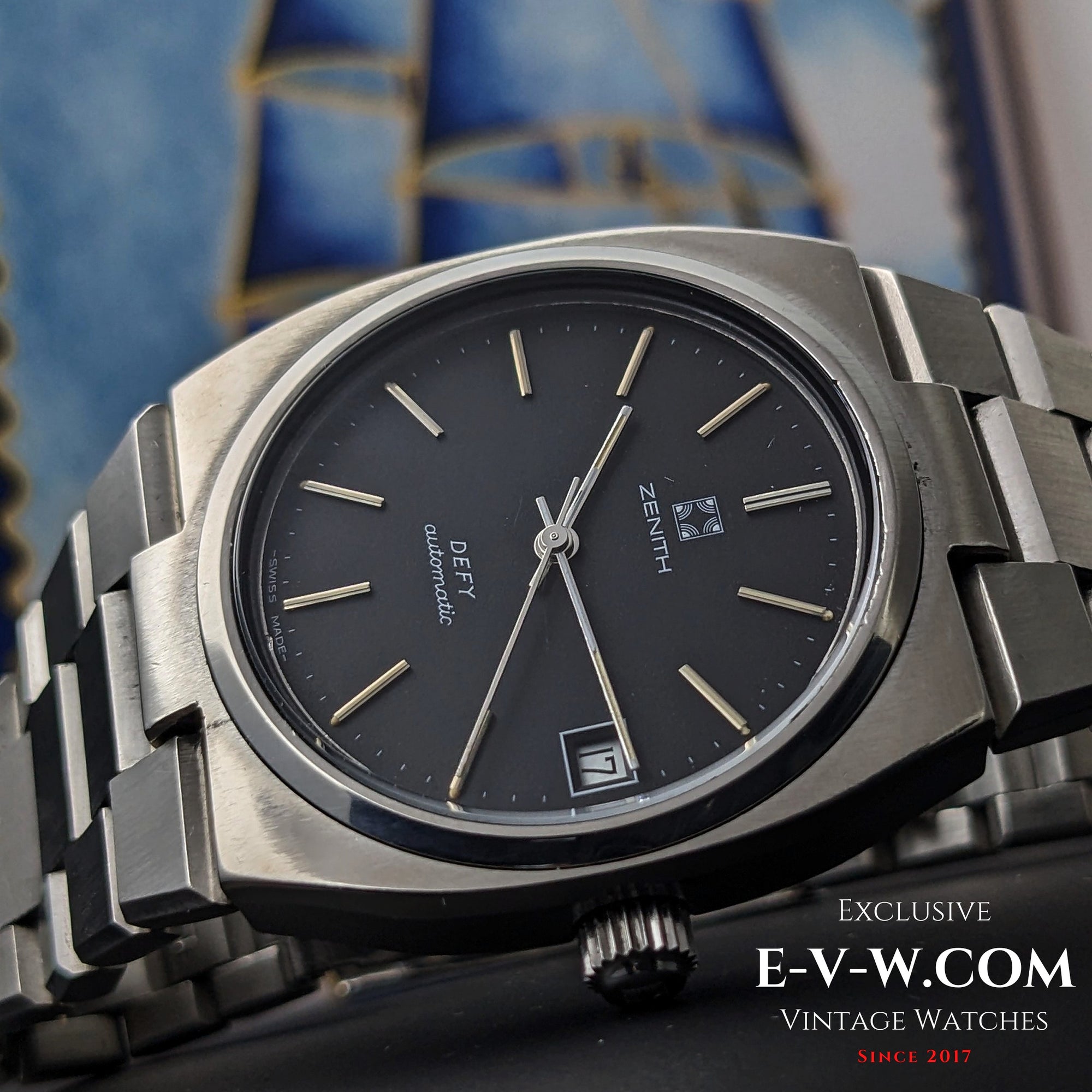 زينيث ديفاي أوتوماتيك سيرف | المرجع 02.0360.380 | عيار 2572PC | عتيق من السبعينات | مجدد