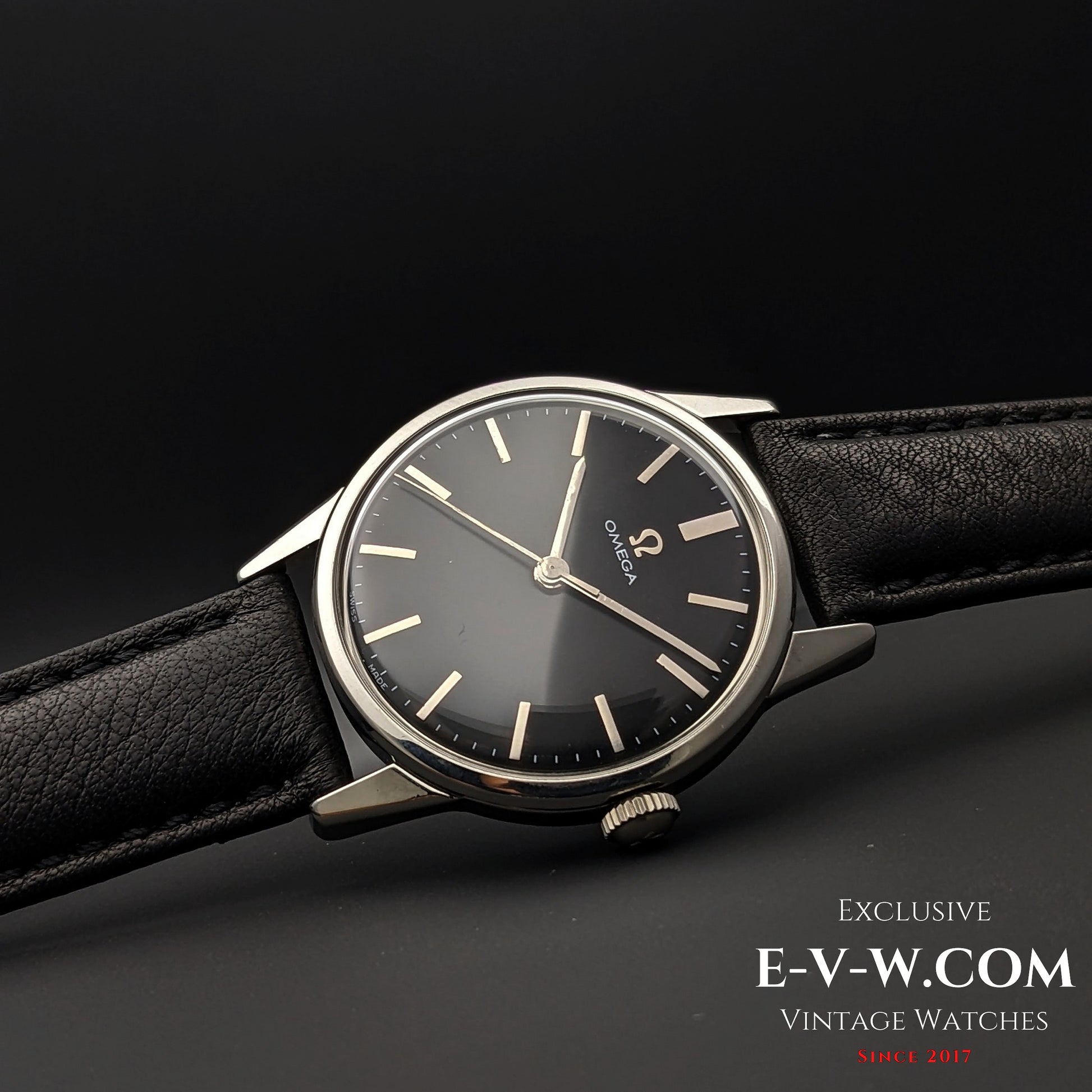 62 Years Old Vintage Omega Black / Ref 14392-61SC / Cal. 286 (30T2) / Vintage 1962