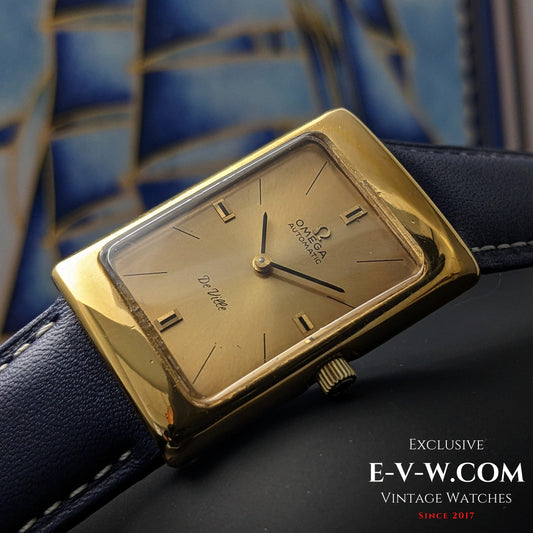 Omega De Ville Automatic Rectangular Gold plaque | Ref. 151.031 | Cal. 681 | Vintage 1969 | Serviced