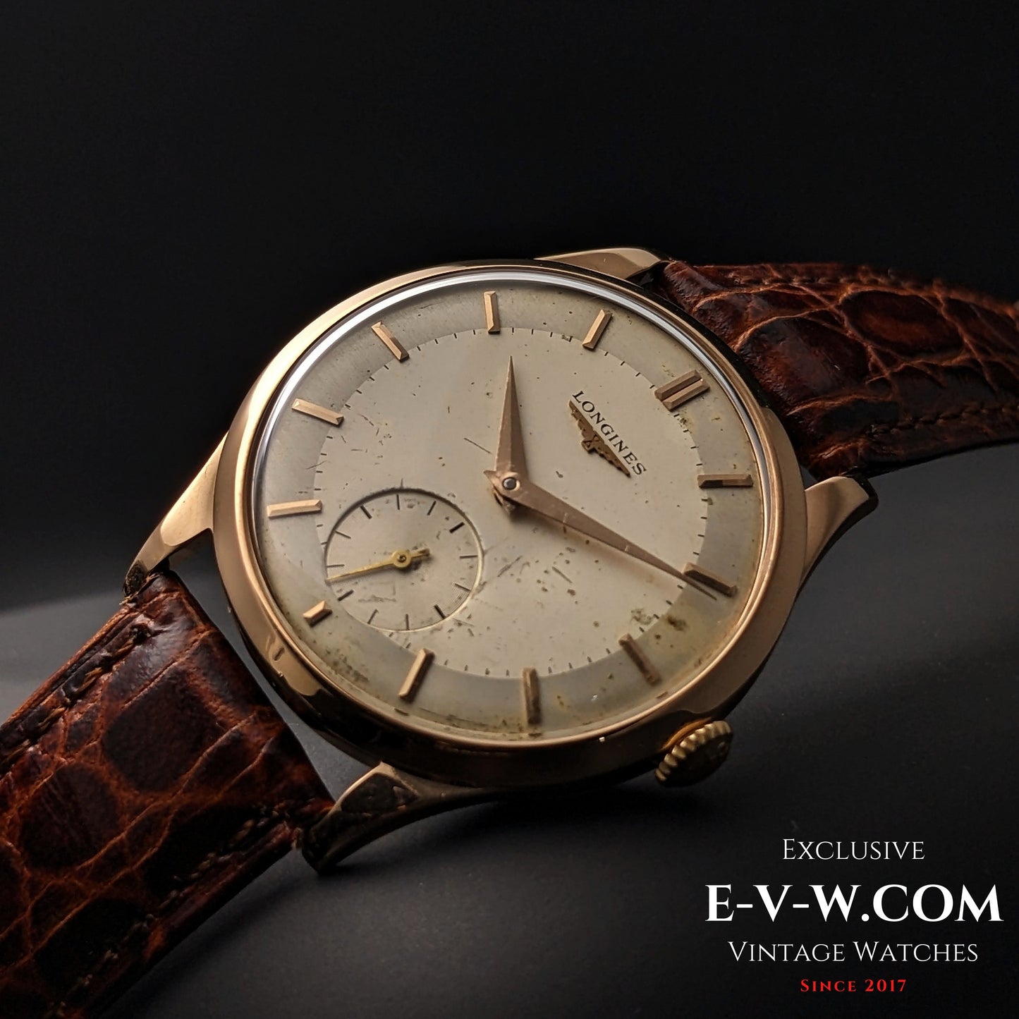 65 Years Old Vintage Longines Classic 18K Pink Gold / Cal. 30L / Vintage 1959