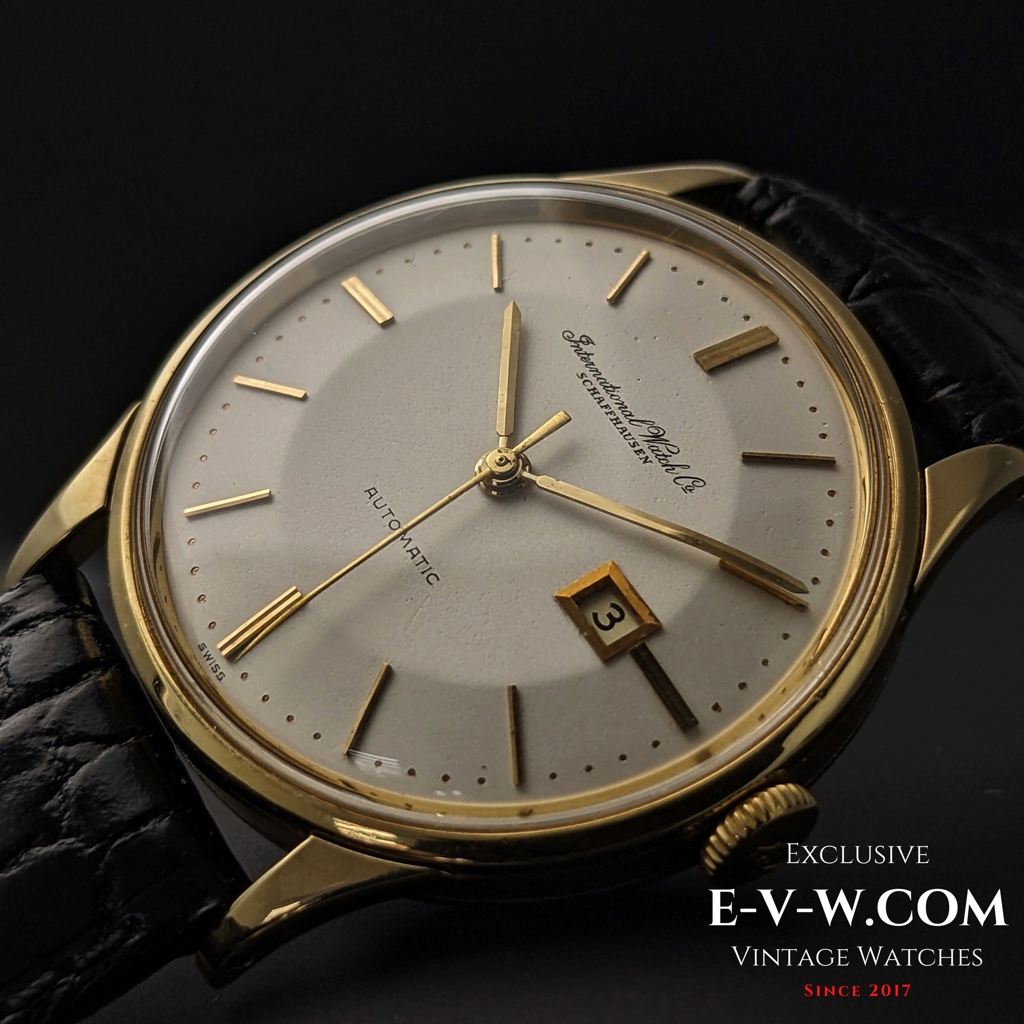 IWC Schaffhausen أوتوماتيك تاريخ | قرص Pie-Pan | مغطى بالذهب | عيار 8531 | قديم 1962 | خدمة 08/2025