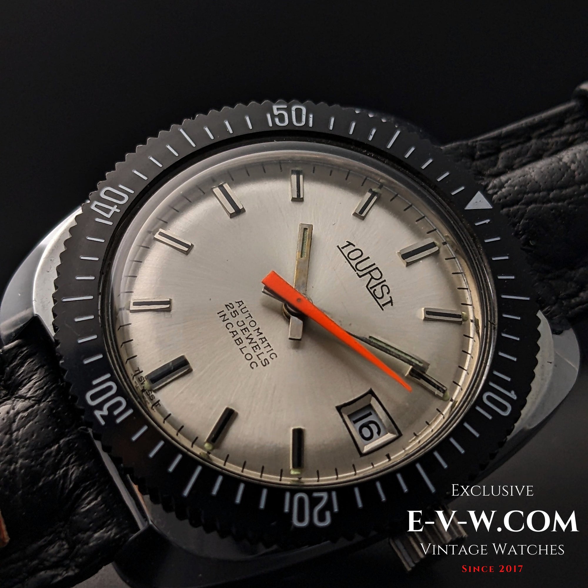 55 Years Old Vintage Tourist NOS Automatic / Diver / 25 Jewels / Cal. 2728 / Vintage 1970