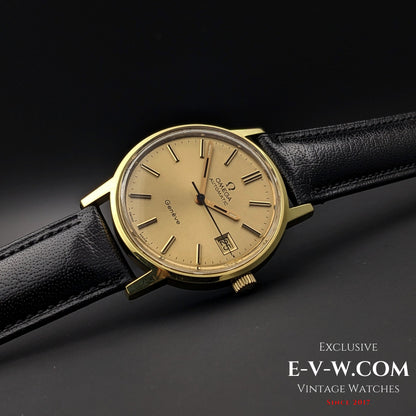 51 Years Old Vintage Omega Automatic / Gold plaque / Ref. 1660163 / Cal. 1012 / Vintage 1973