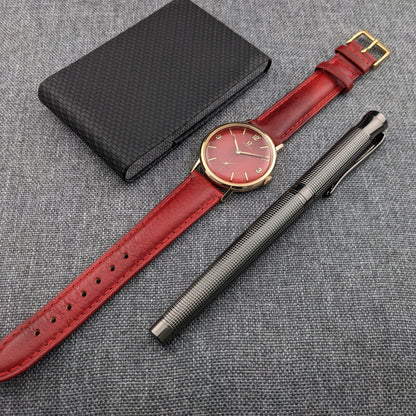 64 Years Old Omega Classic / Ref. 121.002-62 / Cal. 269 / Red Dial / Vintage Watch from 1962 / Serviced vintage watch