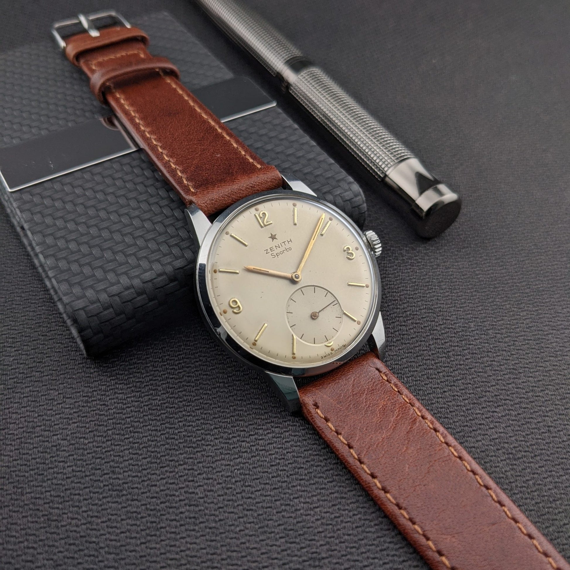 66 Years Old / Zenith Sporto / Vintage 1960 Watch / Cal 40 Movement / Serviced vintage watch