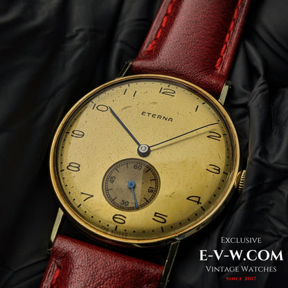 84 Years Old Vintage Eterna 14K Gold / WWII / Cal. 1020 / Vintage 1941