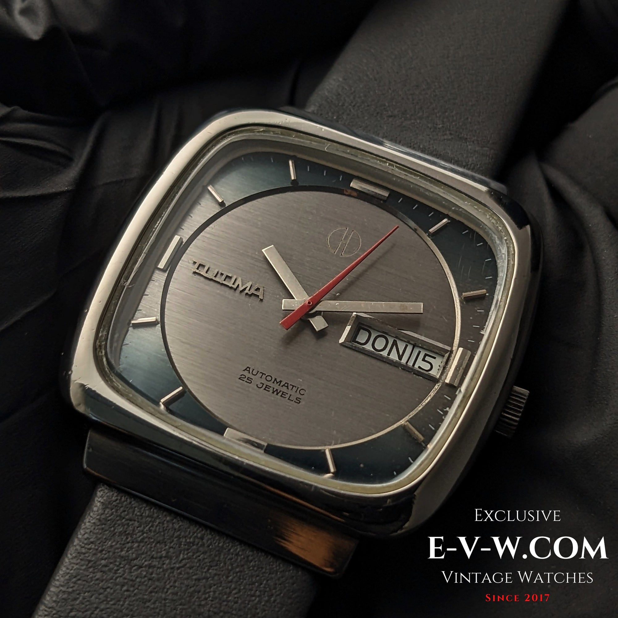 Vintage TUTIMA Glashütte heritage | Automatic TV case Day-Date | Cal. PUW 1563T | Vintage 1970 / Serviced