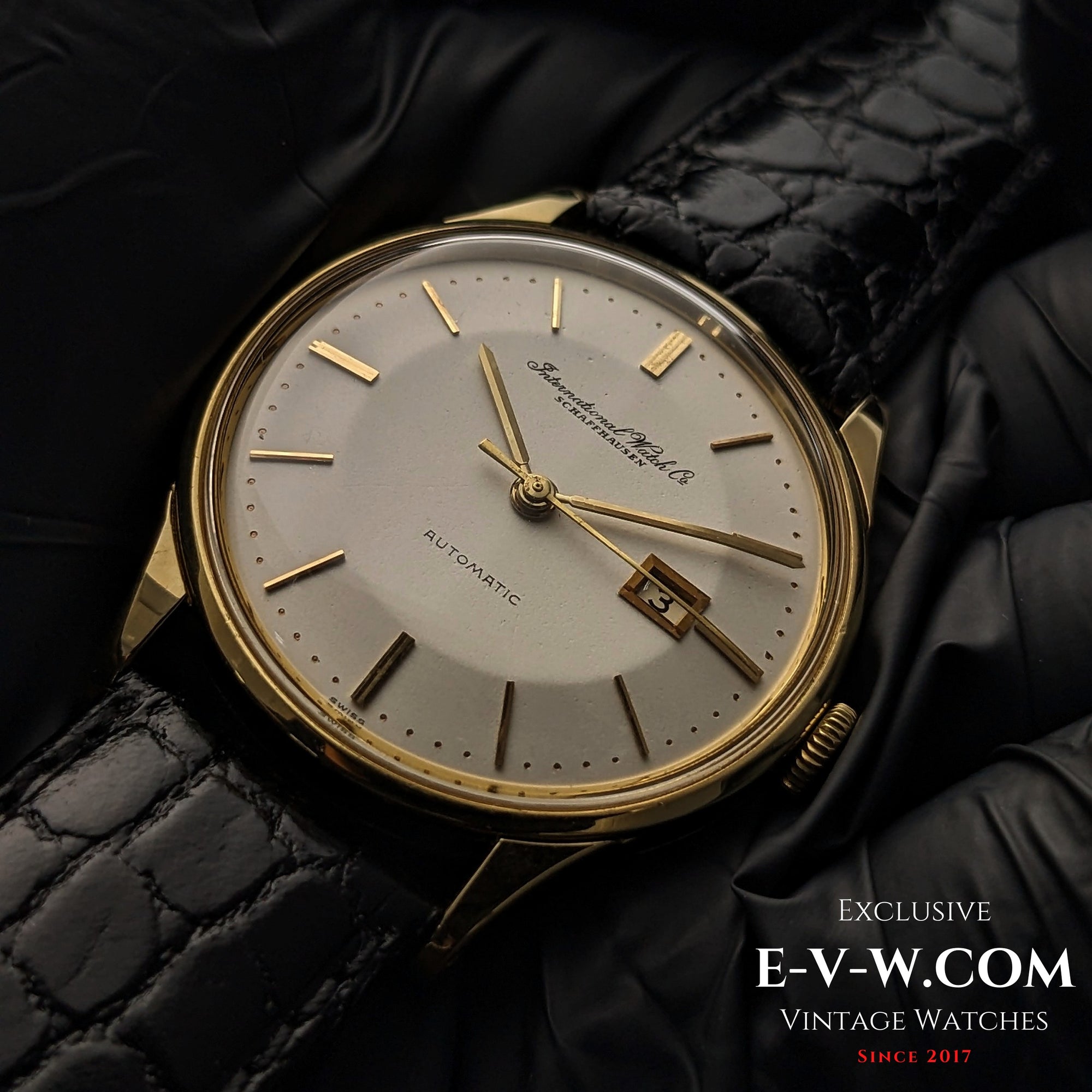 IWC Schaffhausen أوتوماتيك تاريخ | قرص Pie-Pan | مغطى بالذهب | عيار 8531 | قديم 1962 | خدمة 08/2025
