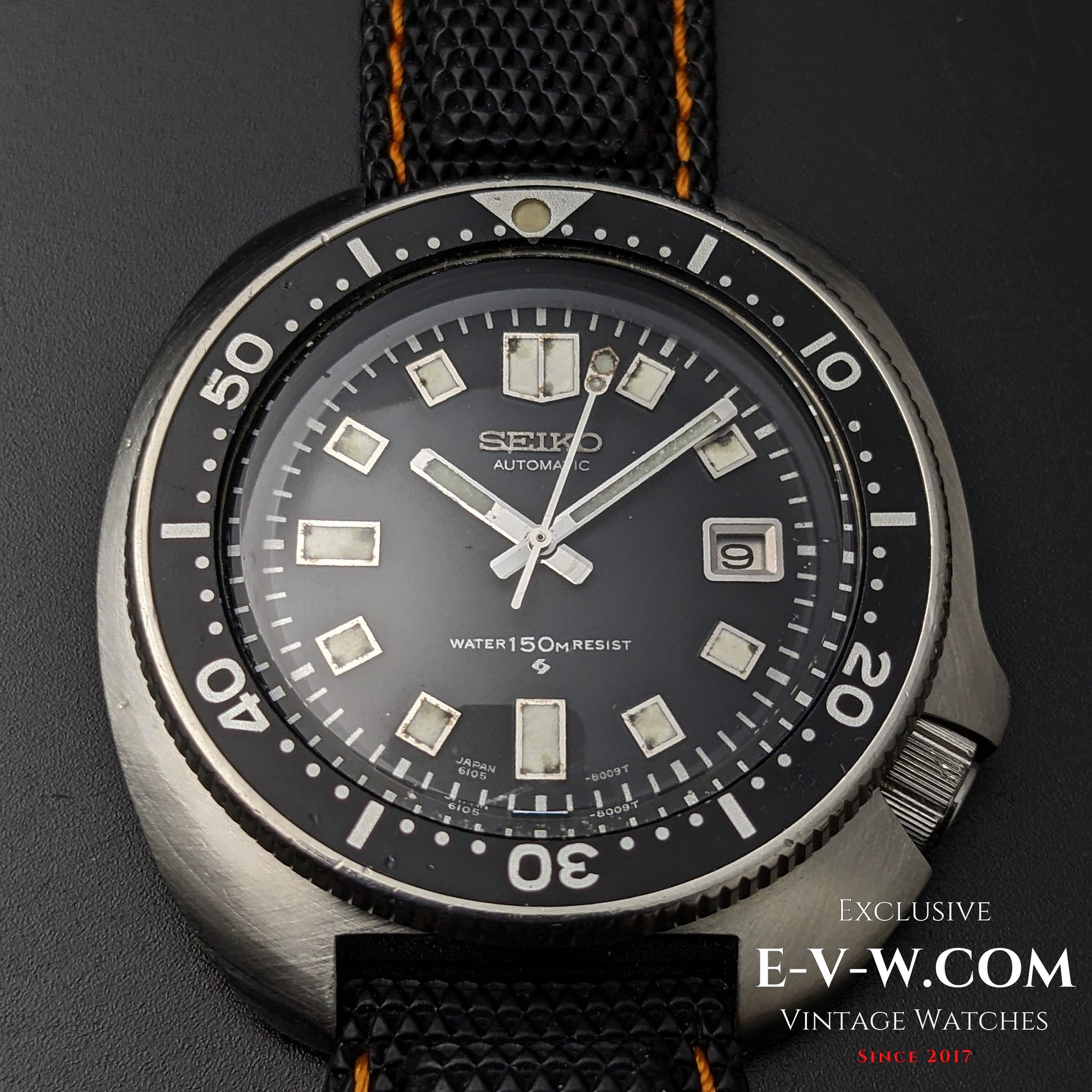55 Years Old Vintage SEIKO Diver Capitan Willard Automatic Ref. 6105-8110 / Cal. 6105B Vintage 1970