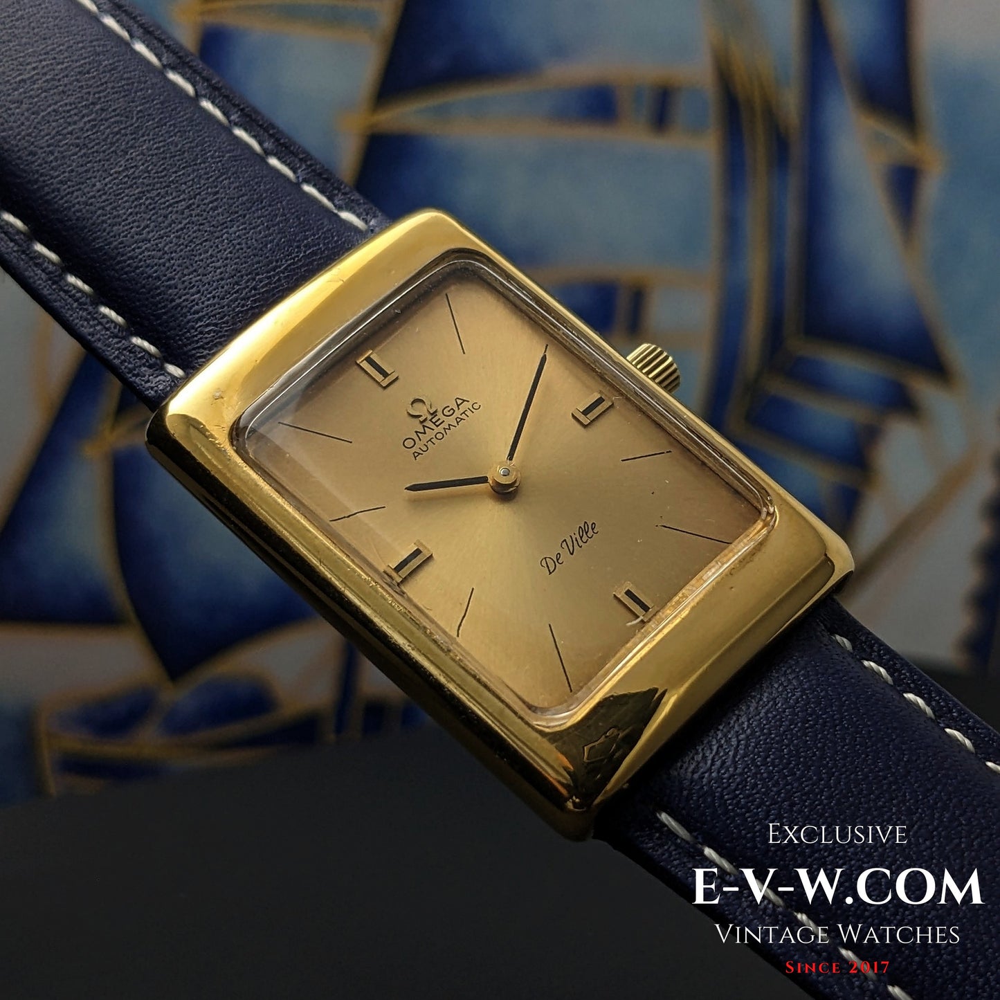 Omega De Ville Automatic Rectangular Gold plaque | Ref. 151.031 | Cal. 681 | Vintage 1969 | Serviced