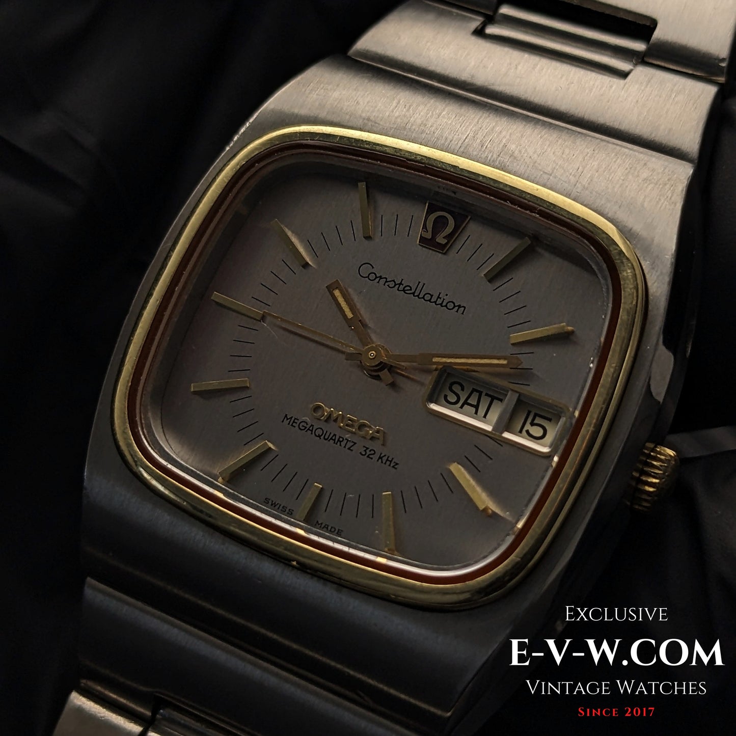 50 Years Old Vintage Omega Constellation MEGAQUARTZ 32 KHz / Ref. 196.0019 / Cal.1310 / Vintage 1975