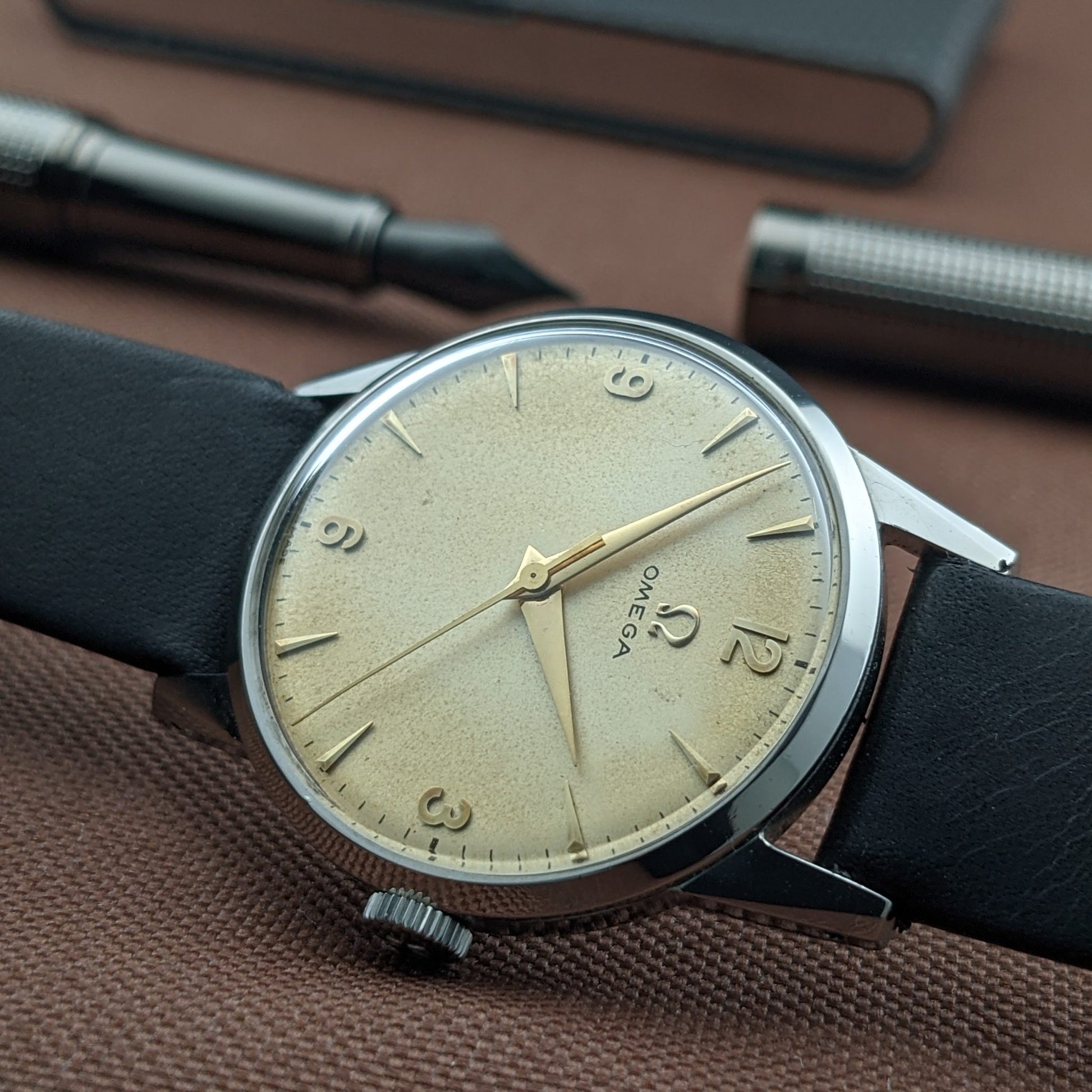 74 Years Old / Omega / Ref 2496 12 SC / Vintage 1952 Watch / Cal 283 Movement / Serviced vintage watch