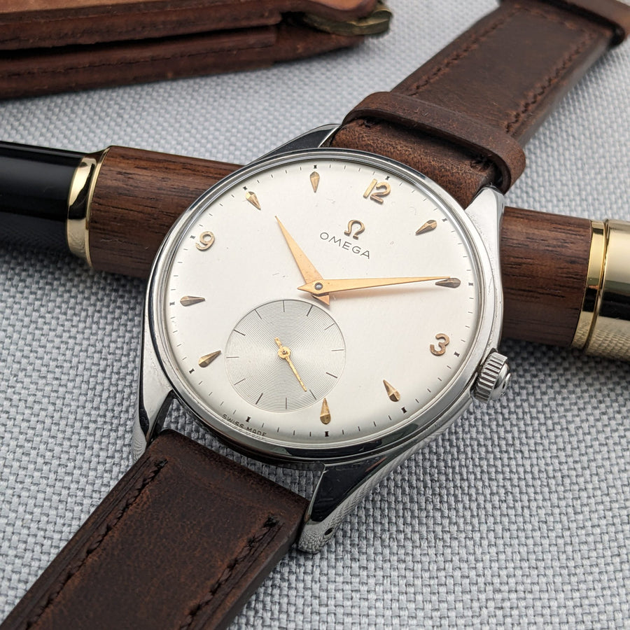 79 Jahre alte Omega Jumbo 38mm / Ref 2505/ Vintage 1947 Uhr / Kaliber 30T2 PC Werk / Gewartet