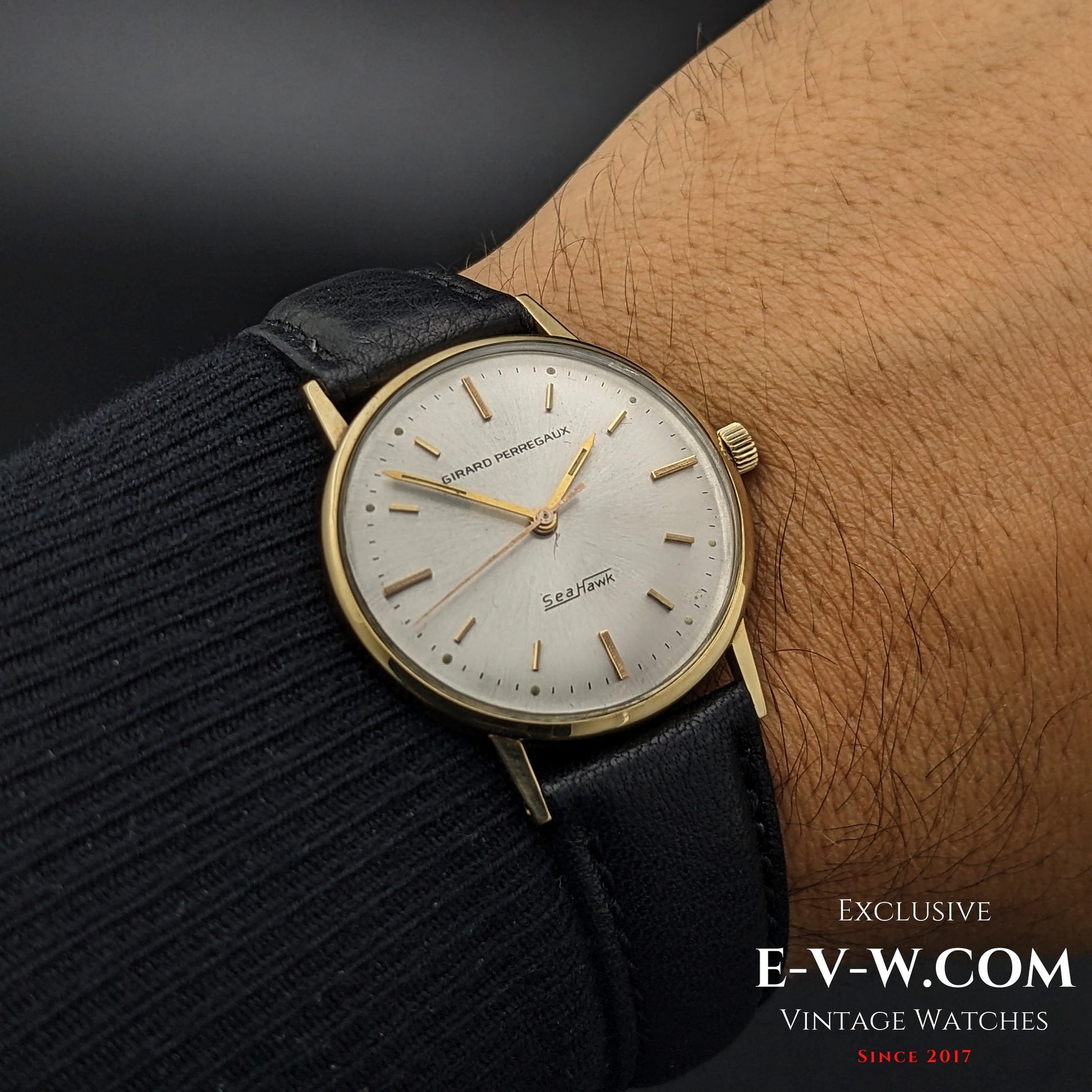 64 Years Old Vintage Girard Perregaux Sea Hawk 14K Yellow Gold / Vintage 1960