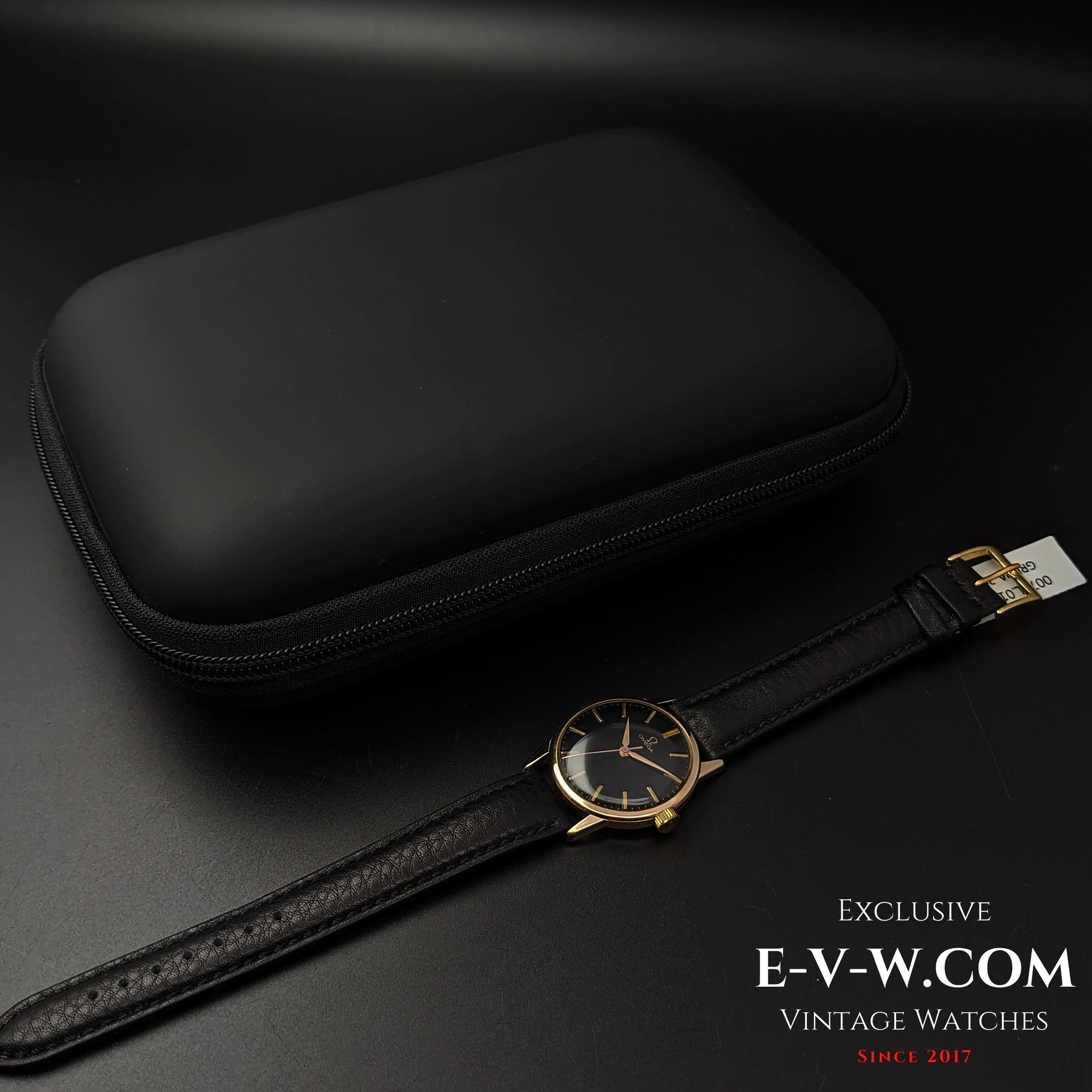 62 Years Old Vintage Omega Black dial Ref. 14714-61SC / Cal. 285 / Vintage 1961