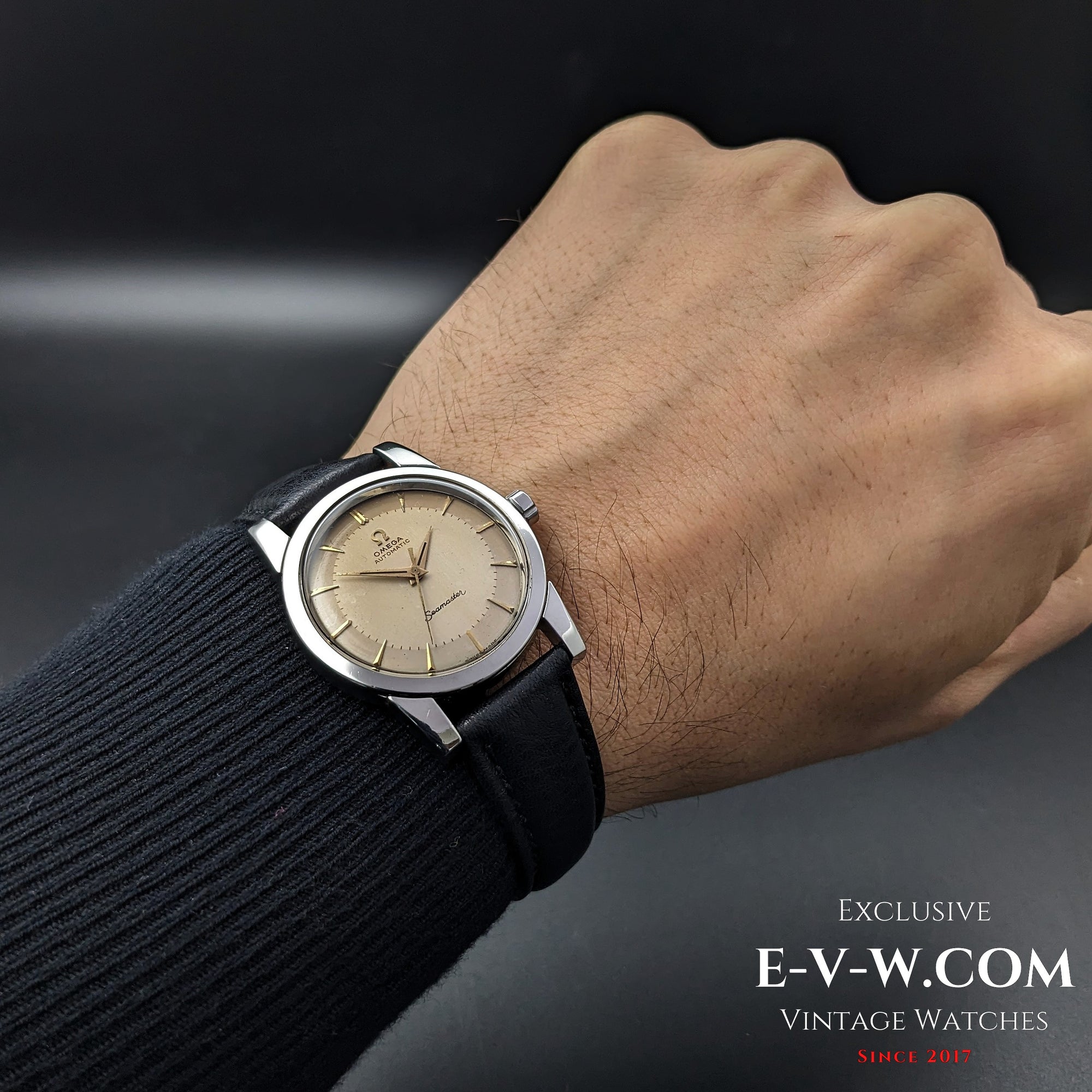 70 Jahre alte Vintage Omega Seamaster Bumper Automatic Ref. 2577 / Kal. 354, Baujahr 1954
