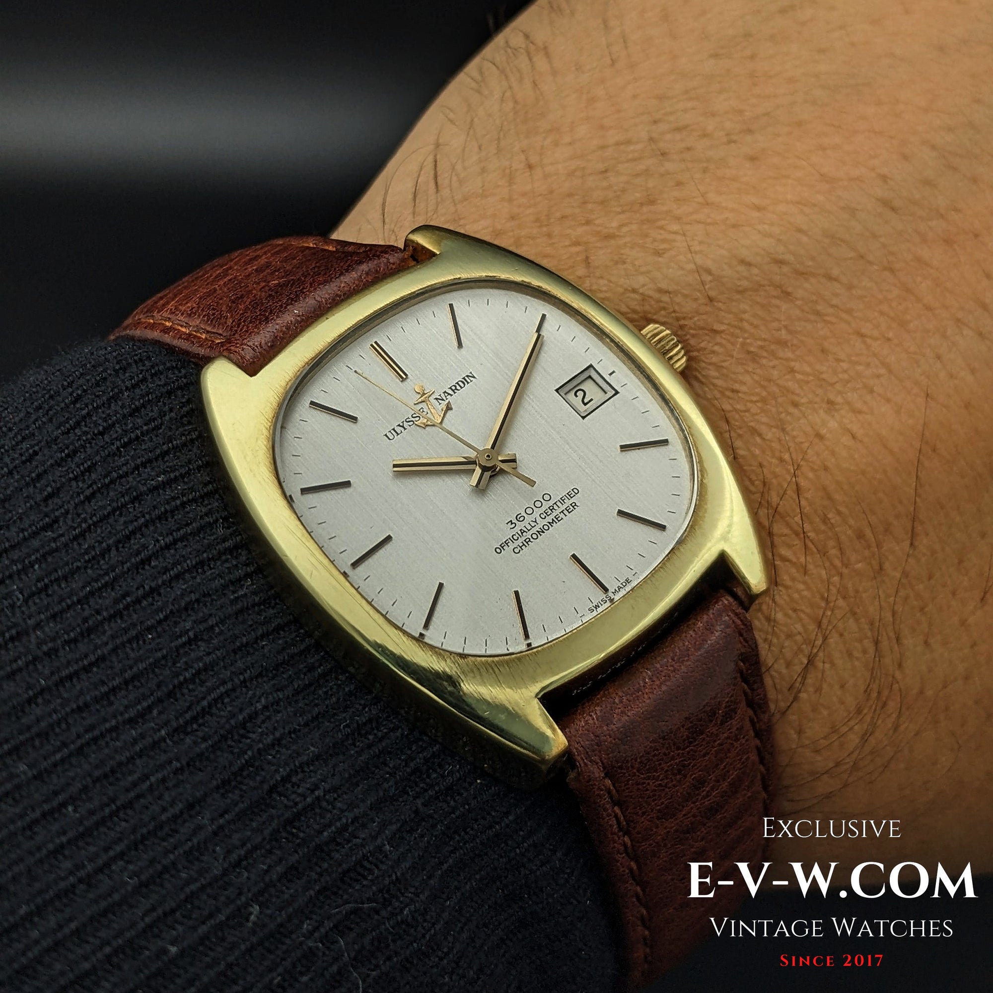 54 Jahre alter Vintage-Chronometer Ulysse Nardin 36000 Automatik, offiziell zertifiziert, Kaliber NB11QU, aus den 1970er Jahren