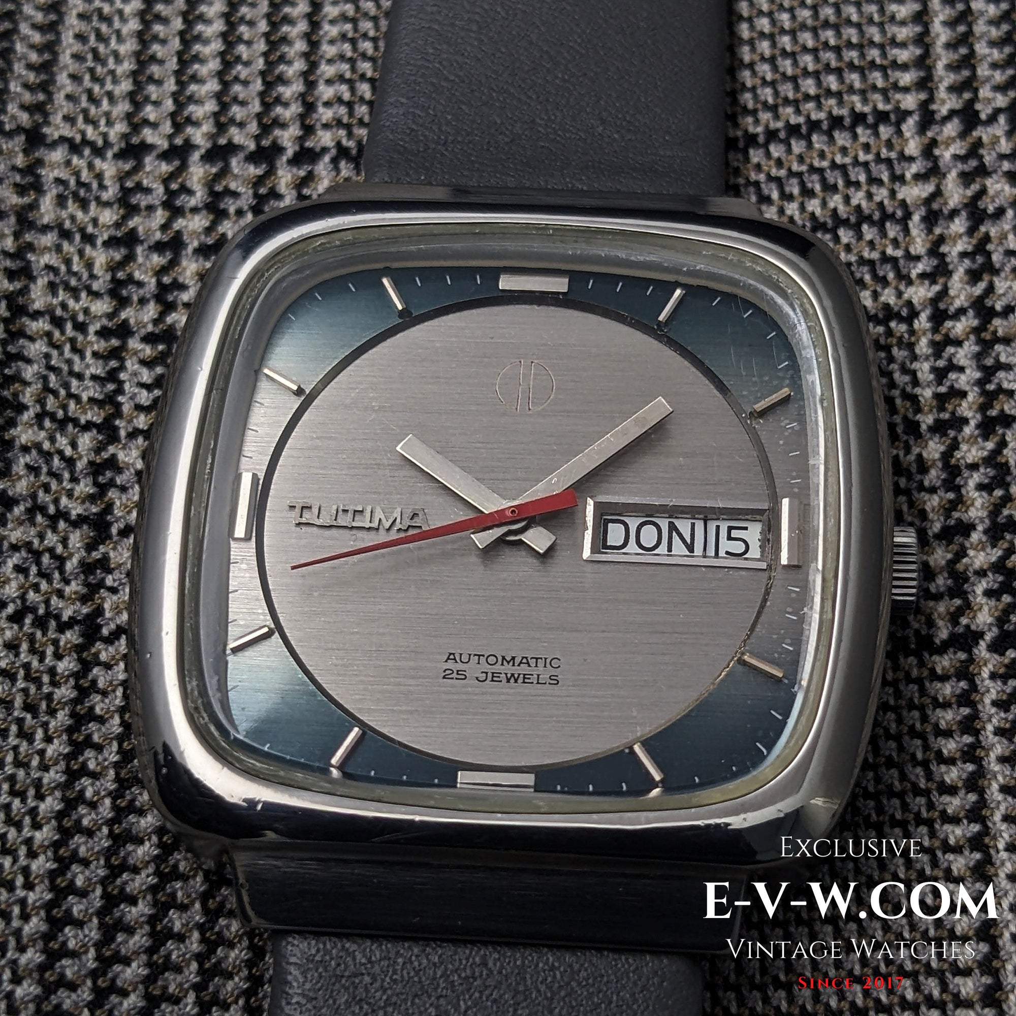 Vintage TUTIMA Glashütte heritage | Automatic TV case Day-Date | Cal. PUW 1563T | Vintage 1970 / Serviced