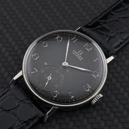 87 Years Old WWII Omega / Vintage 1939 Watch / Cal 26.5 SOB T3 Movement / Serviced dial