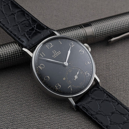 87 Years Old WWII Omega / Vintage 1939 Watch / Cal 26.5 SOB T3 Movement / Serviced vintage watch