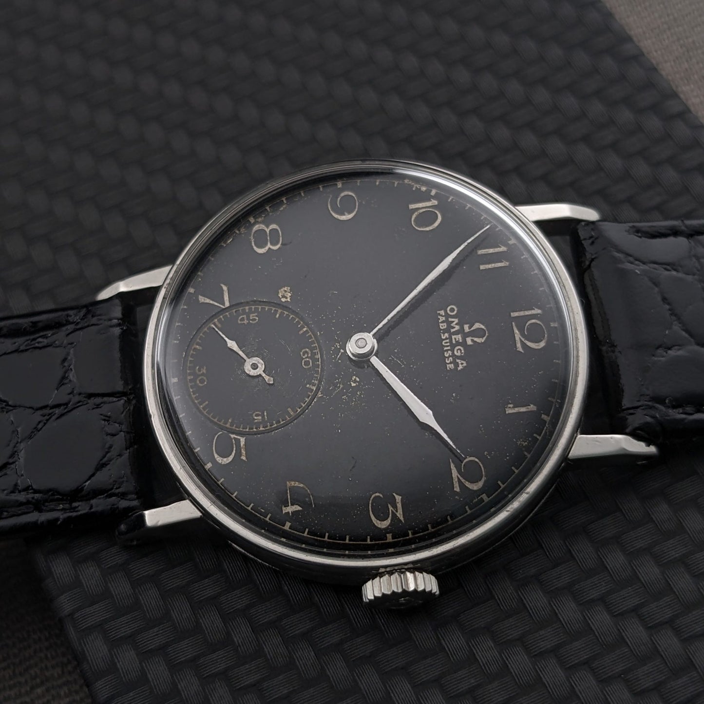 87 Years Old WWII Omega / Vintage 1939 Watch / Cal 26.5 SOB T3 Movement / Serviced vintage watch