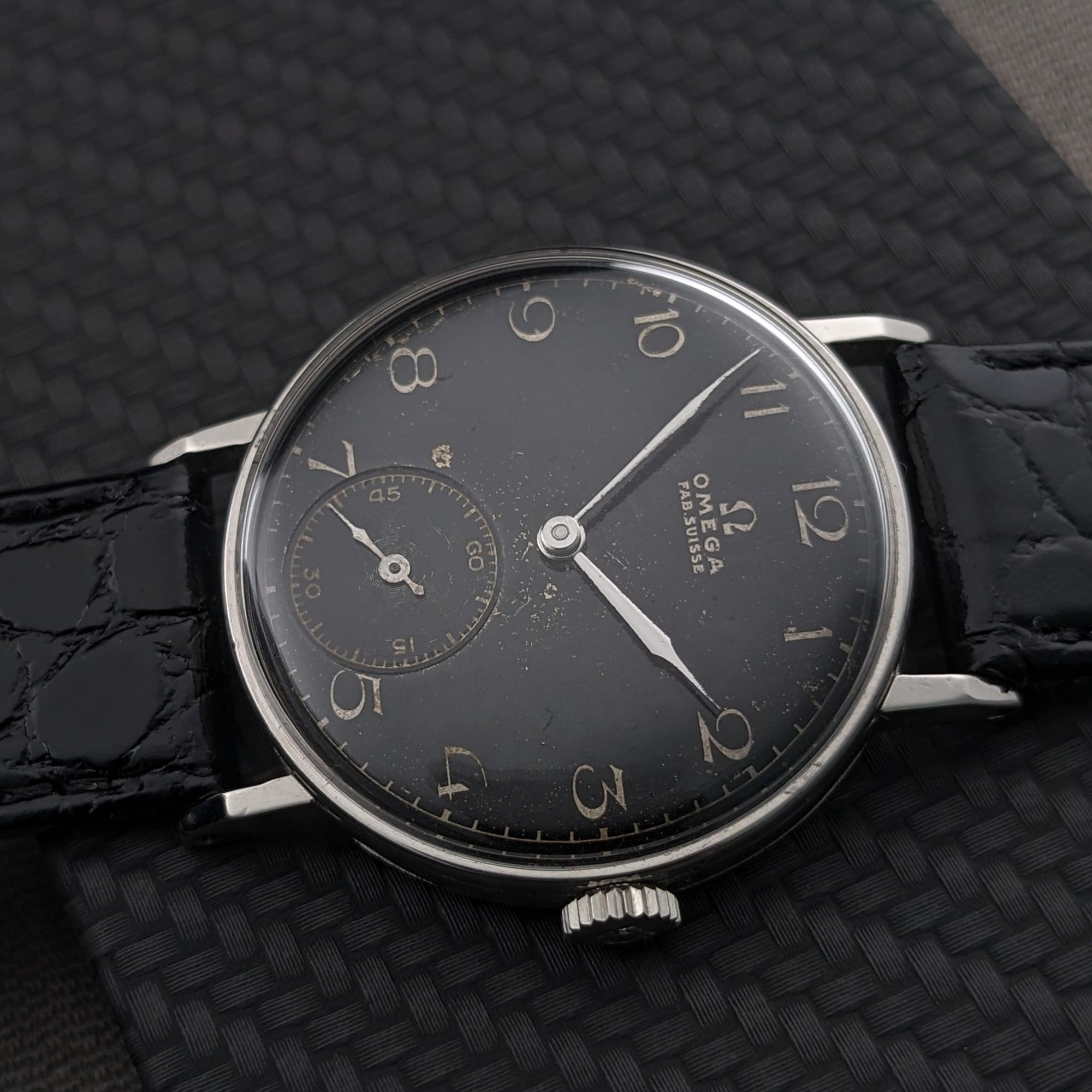 87 Years Old WWII Omega / Vintage 1939 Watch / Cal 26.5 SOB T3 Movement / Serviced vintage watch