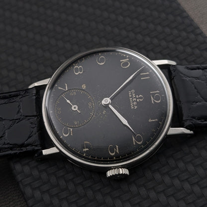 87 Years Old WWII Omega / Vintage 1939 Watch / Cal 26.5 SOB T3 Movement / Serviced vintage watch