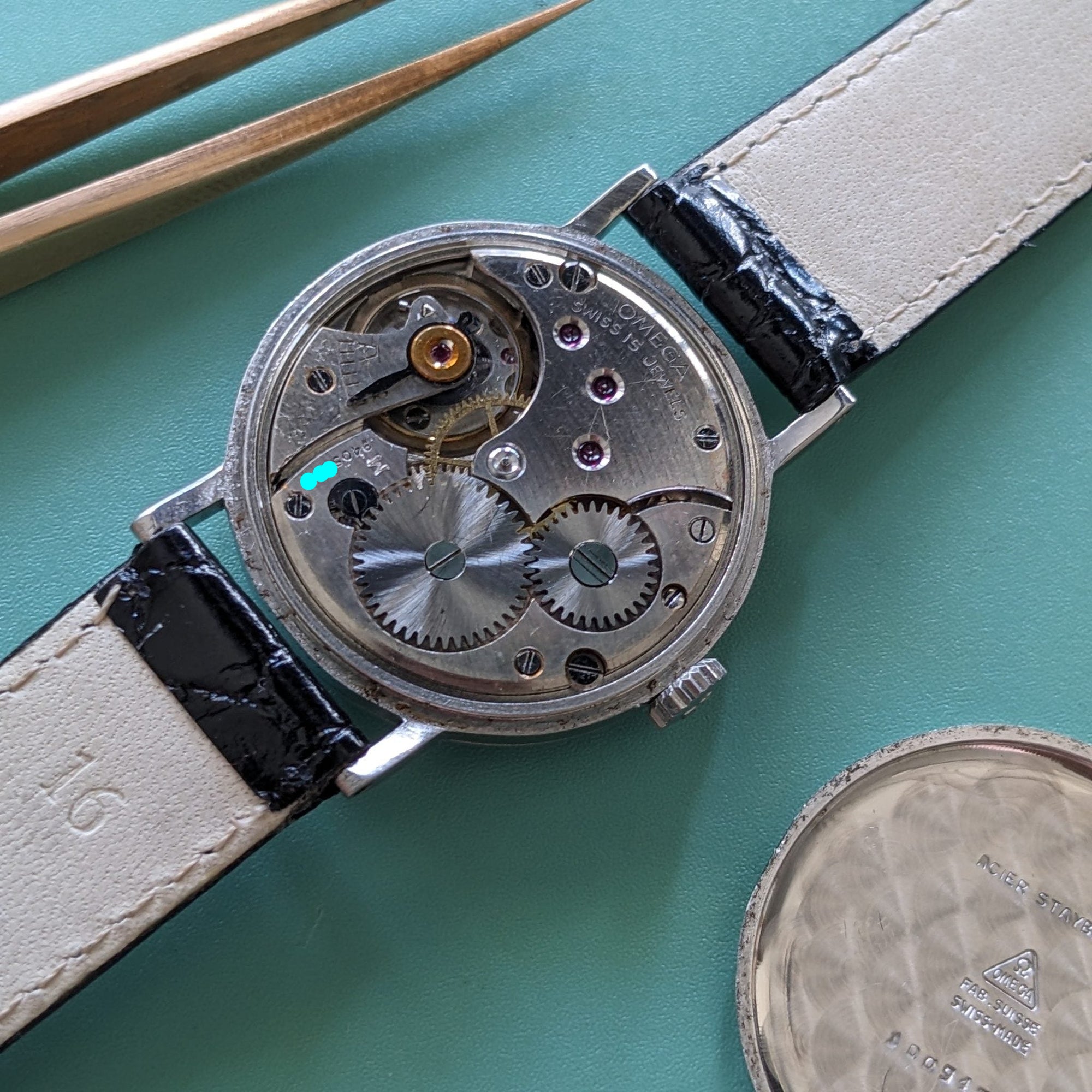 87 Years Old WWII Omega / Vintage 1939 Watch / Cal 26.5 SOB T3 Movement / Serviced vintage watch