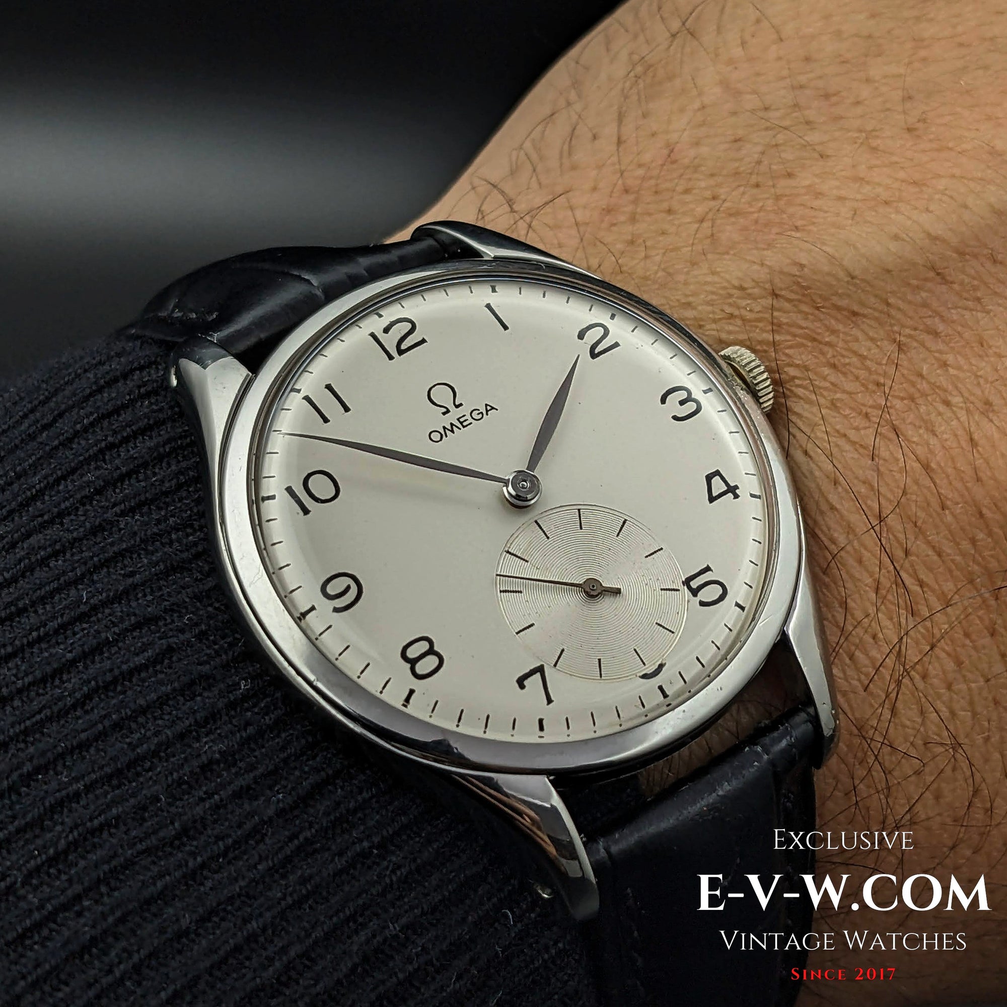 76 Years Old Vintage Omega Jumbo 38,5mm / Oversize /  Ref. 2505-4 / Cal. 265 (30T2) / Vintage 1947