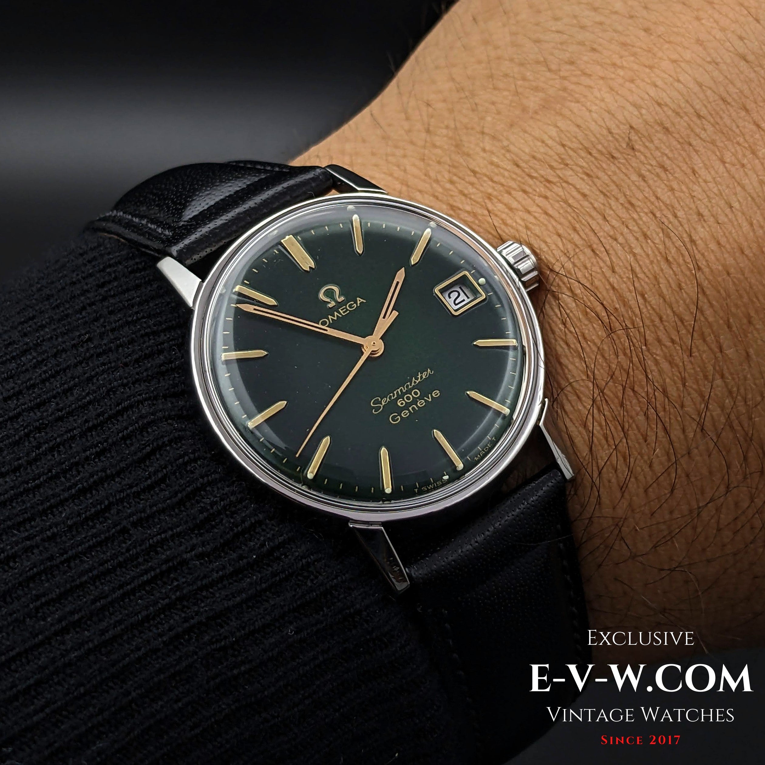 57 Years Old Vintage Omega Seamaster 600 Green Dial Ref