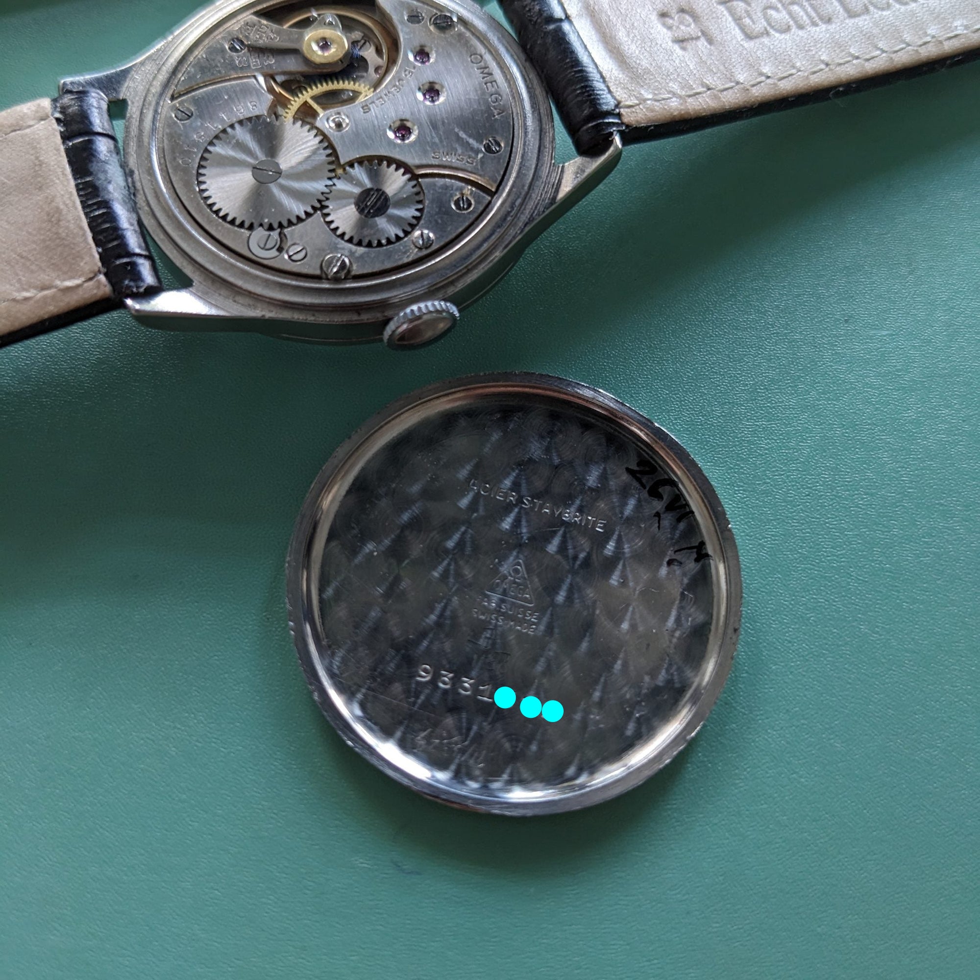 92 Years Old / Omega / Antique 1934 Watch / Cal 26.5 SOB T2 Movement / Serviced vintage watch