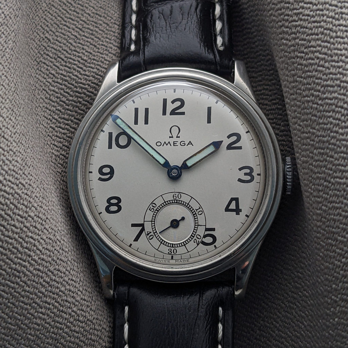 92 Years Old / Omega / Antique 1934 Watch / Cal 26.5 SOB T2 Movement / Serviced vintage watch