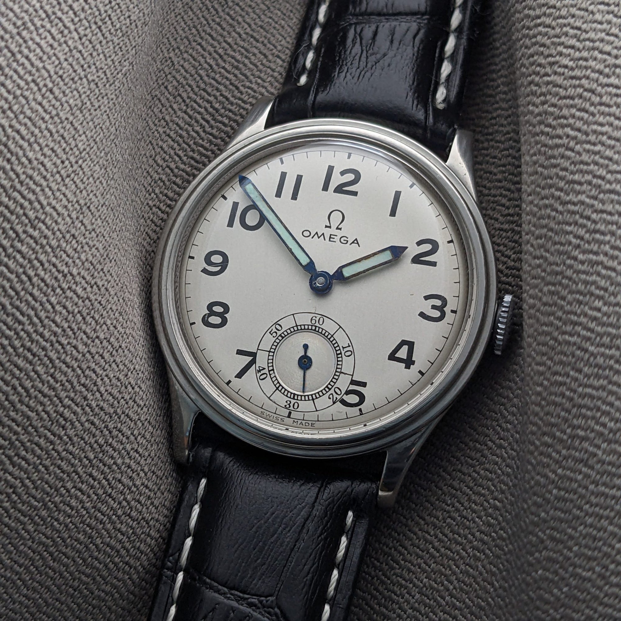 92 Years Old / Omega / Antique 1934 Watch / Cal 26.5 SOB T2 Movement / Serviced vintage watch