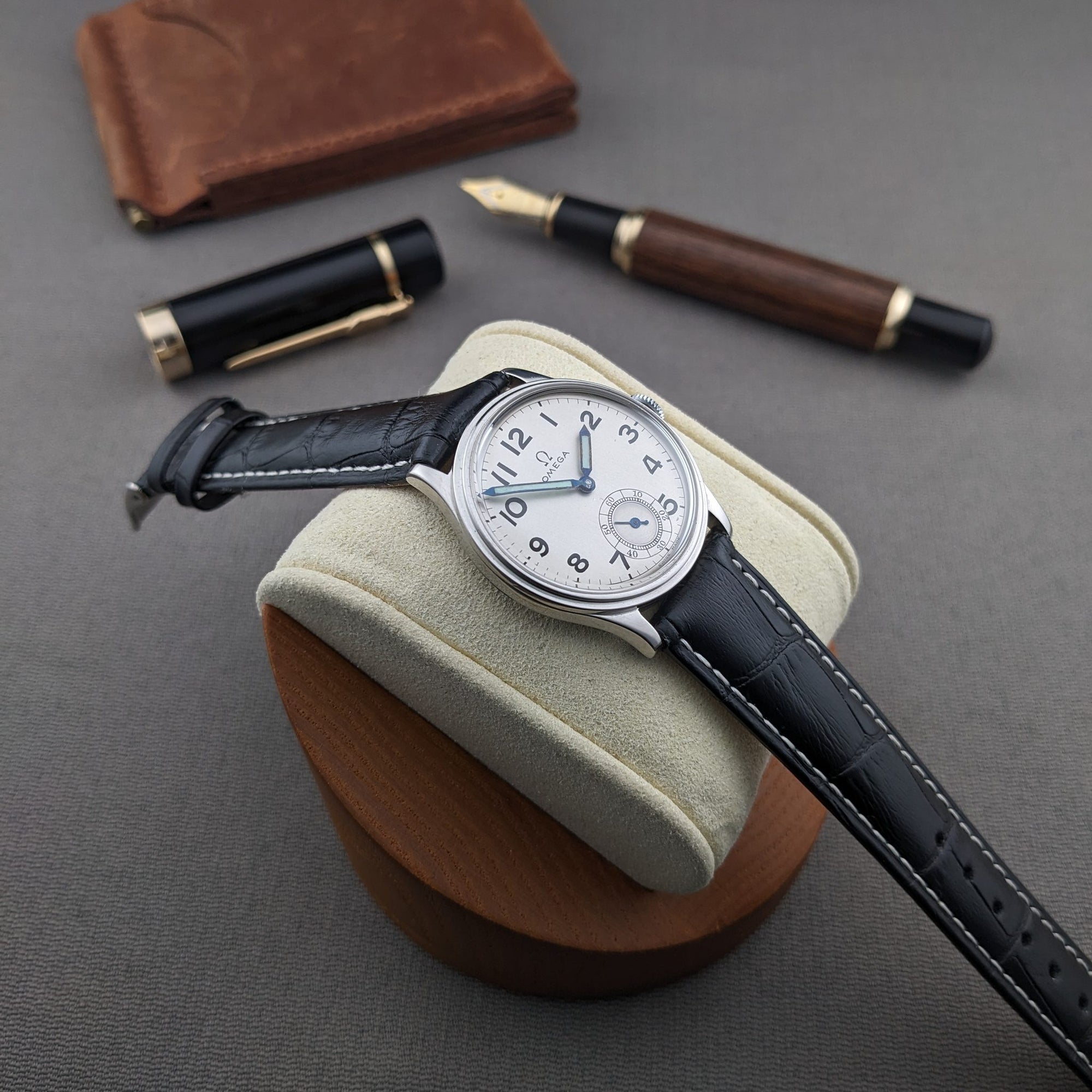 92 Years Old / Omega / Antique 1934 Watch / Cal 26.5 SOB T2 Movement / Serviced vintage watch