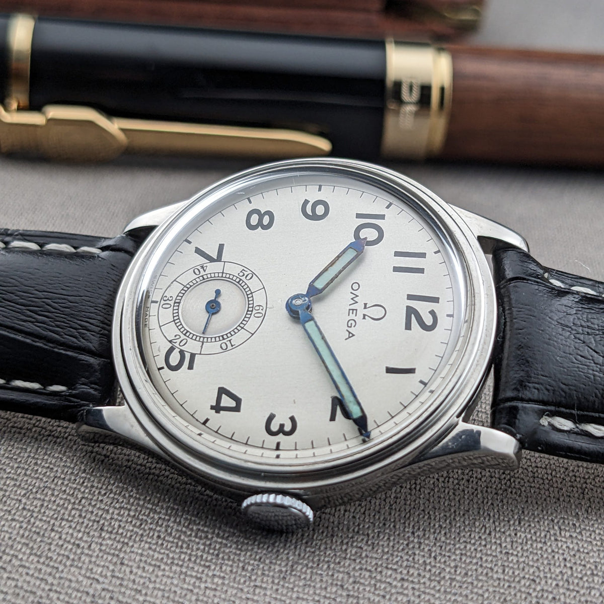 92 Years Old / Omega / Antique 1934 Watch / Cal 26.5 SOB T2 Movement / Serviced vintage watch