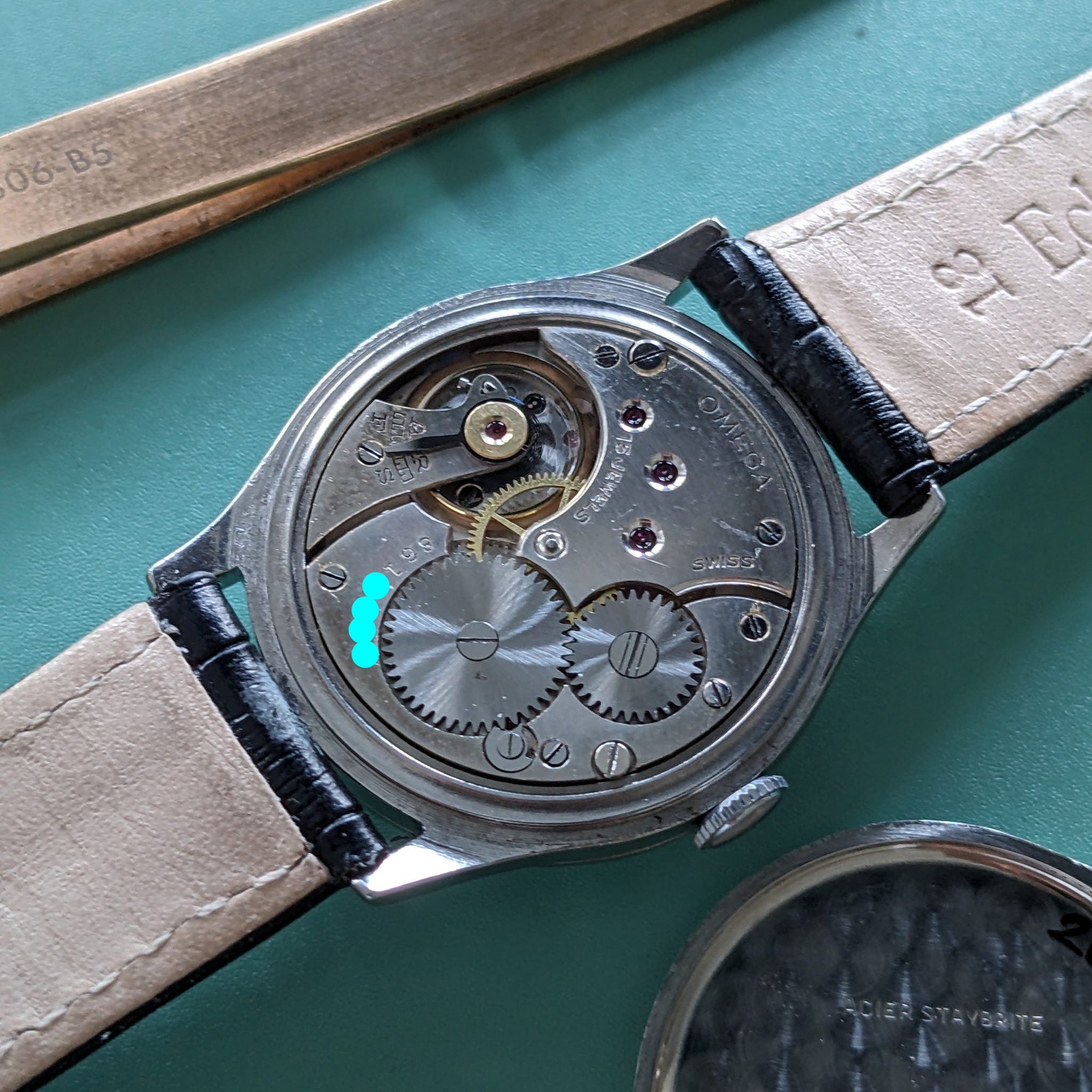 92 Years Old / Omega / Antique 1934 Watch / Cal 26.5 SOB T2 Movement / Serviced vintage watch