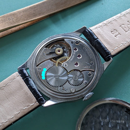 92 Years Old / Omega / Antique 1934 Watch / Cal 26.5 SOB T2 Movement / Serviced vintage watch