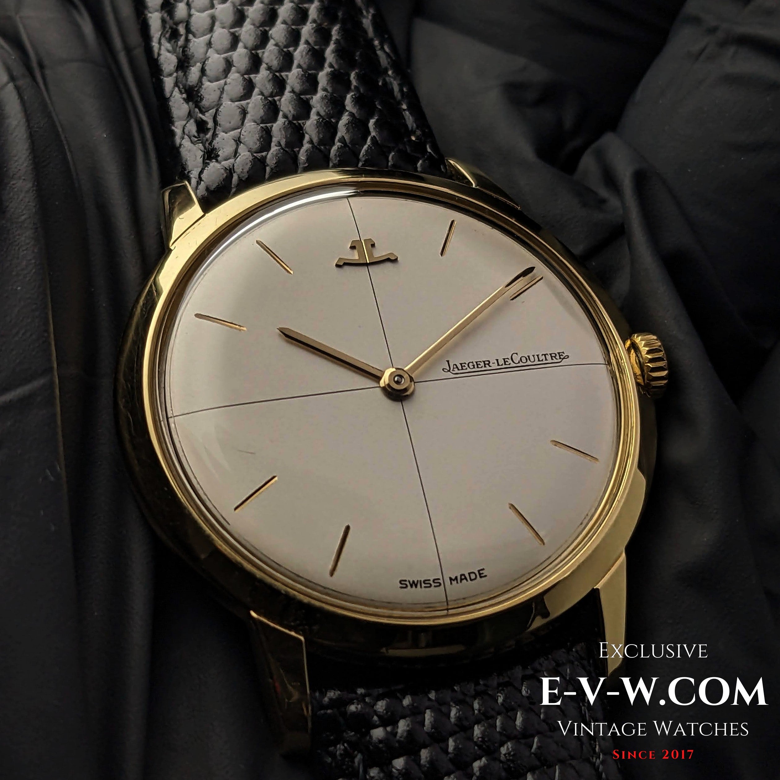 Jaeger lecoultre 18k gold on sale watch