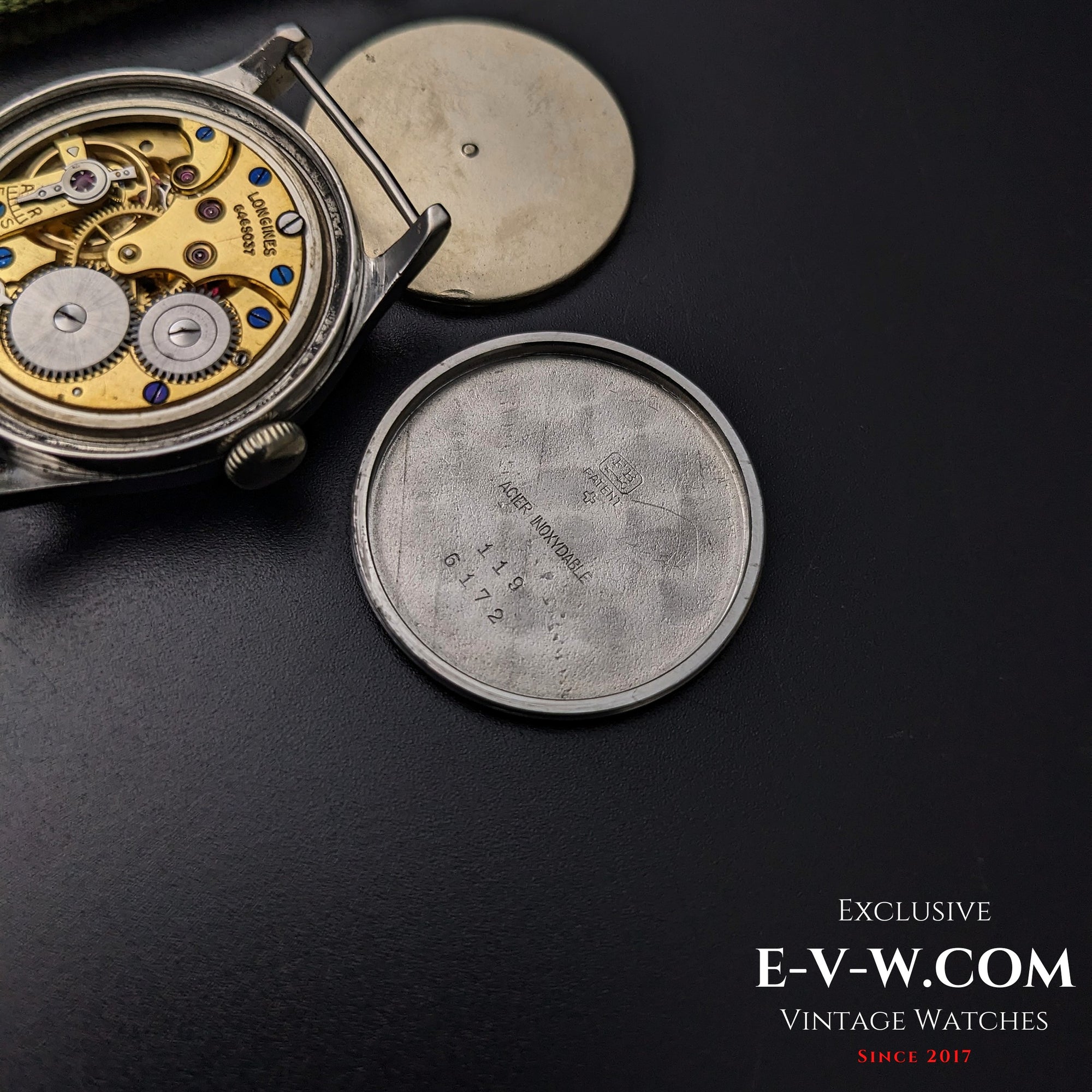 83 Jahre alte Longines Vintage-Uhr aus dem Zweiten Weltkrieg / Militär / Ref. 6172 / Kal. 1068Z / Baujahr 1942 / Generalüberholt