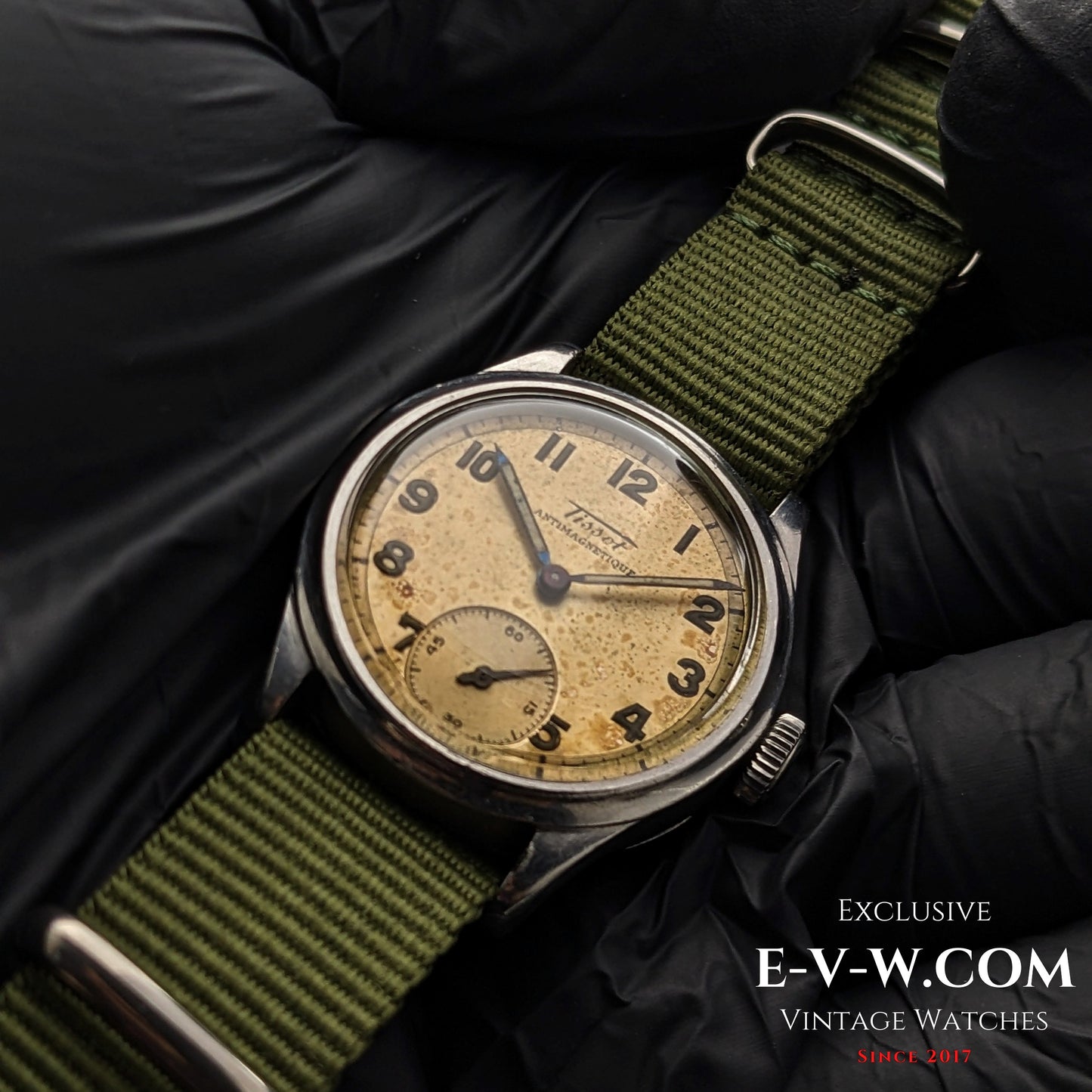 80 Years Old Vintage Tissot Military WWII / Cal. 27 / Vintage 1940's