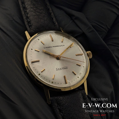 64 Years Old Vintage Girard Perregaux Sea Hawk 14K Yellow Gold / Vintage 1960