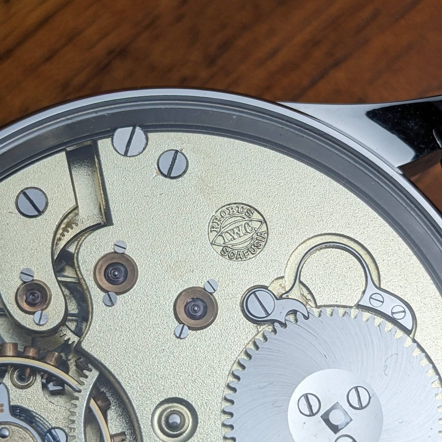 Antique 1907 IWC Schaffhausen Pocketwatch Conversion - Cal 52 / Serviced