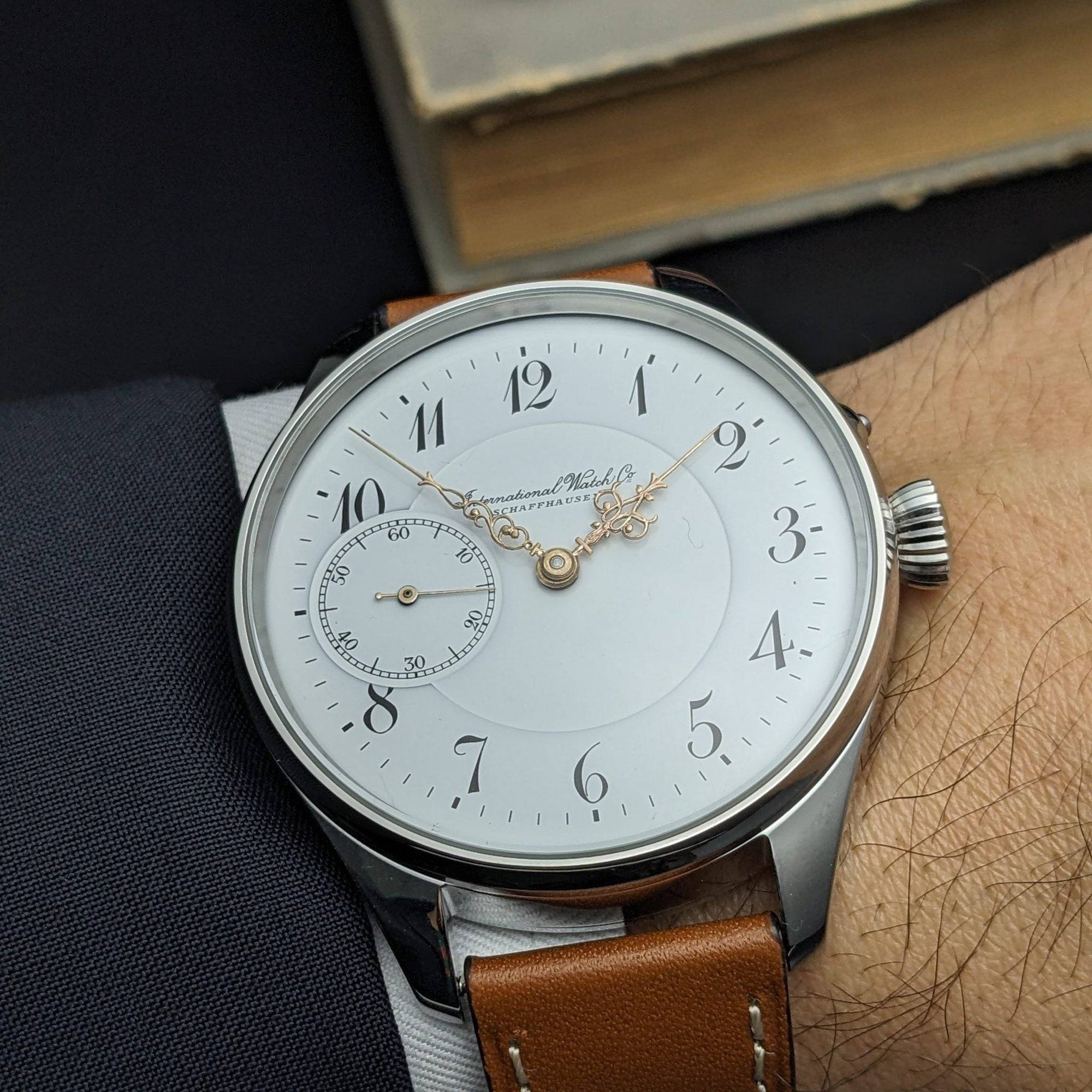 Antieke IWC Schaffhausen zakhorlogeconversie uit 1907 - Kaliber 52 / Onderhoud uitgevoerd