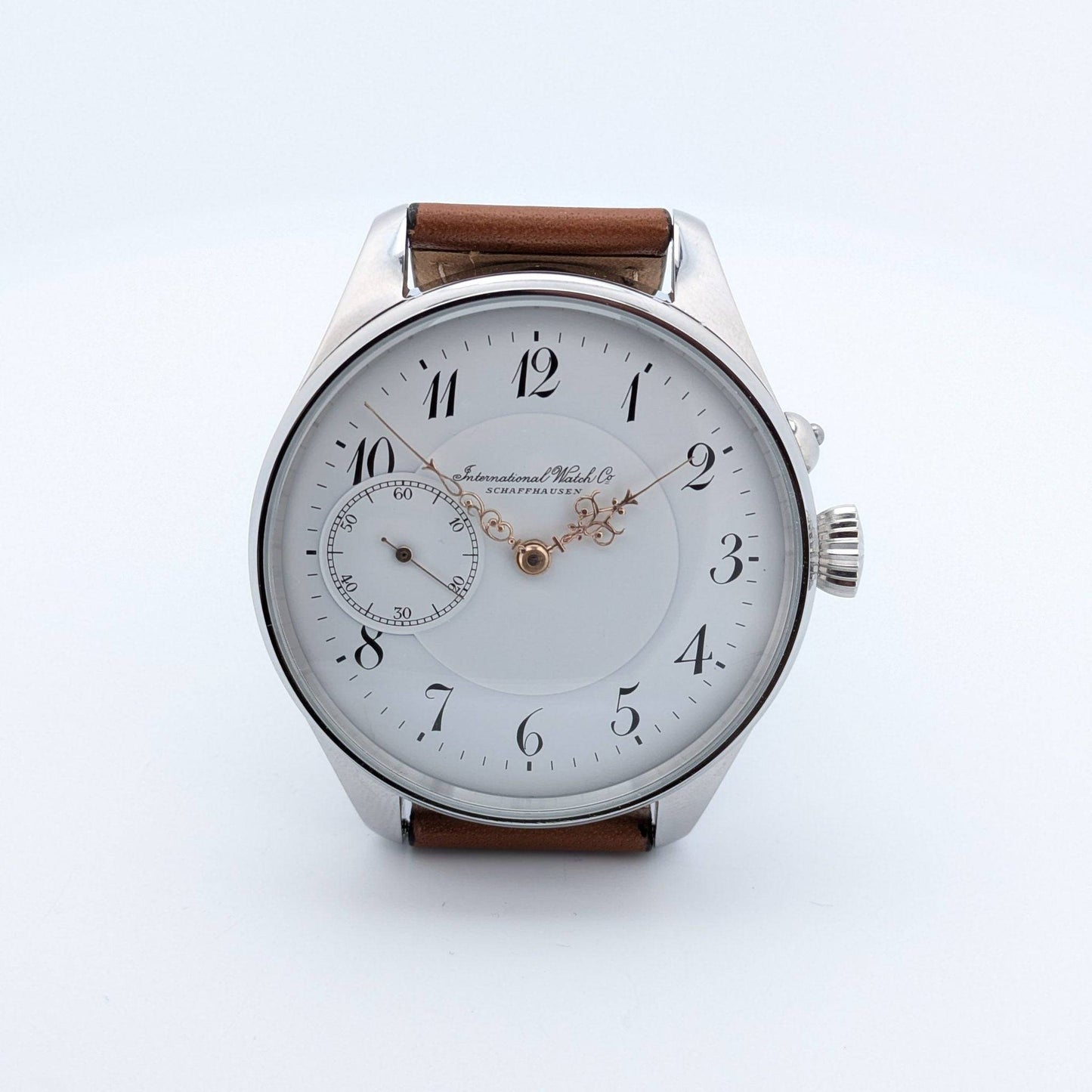 Antique 1907 IWC Schaffhausen Pocketwatch Conversion - Cal 52 / Serviced