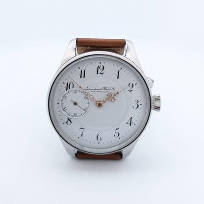 Antique 1907 IWC Schaffhausen Pocketwatch Conversion - Cal 52 / Serviced