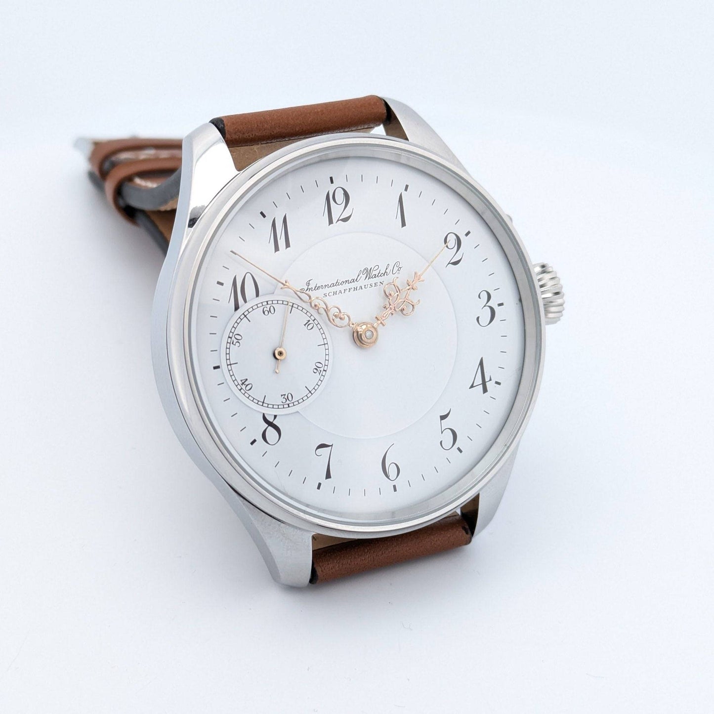 Antique 1907 IWC Schaffhausen Pocketwatch Conversion - Cal 52 / Serviced