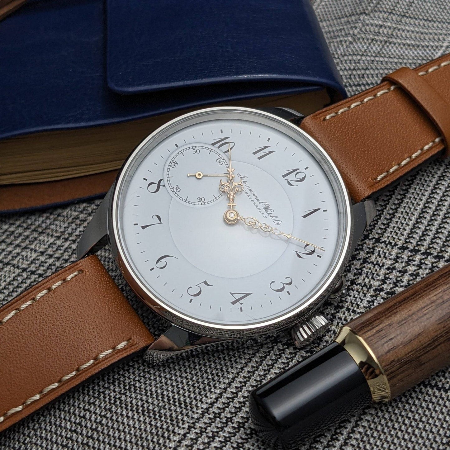 Antique 1907 IWC Schaffhausen Pocketwatch Conversion - Cal 52 / Serviced